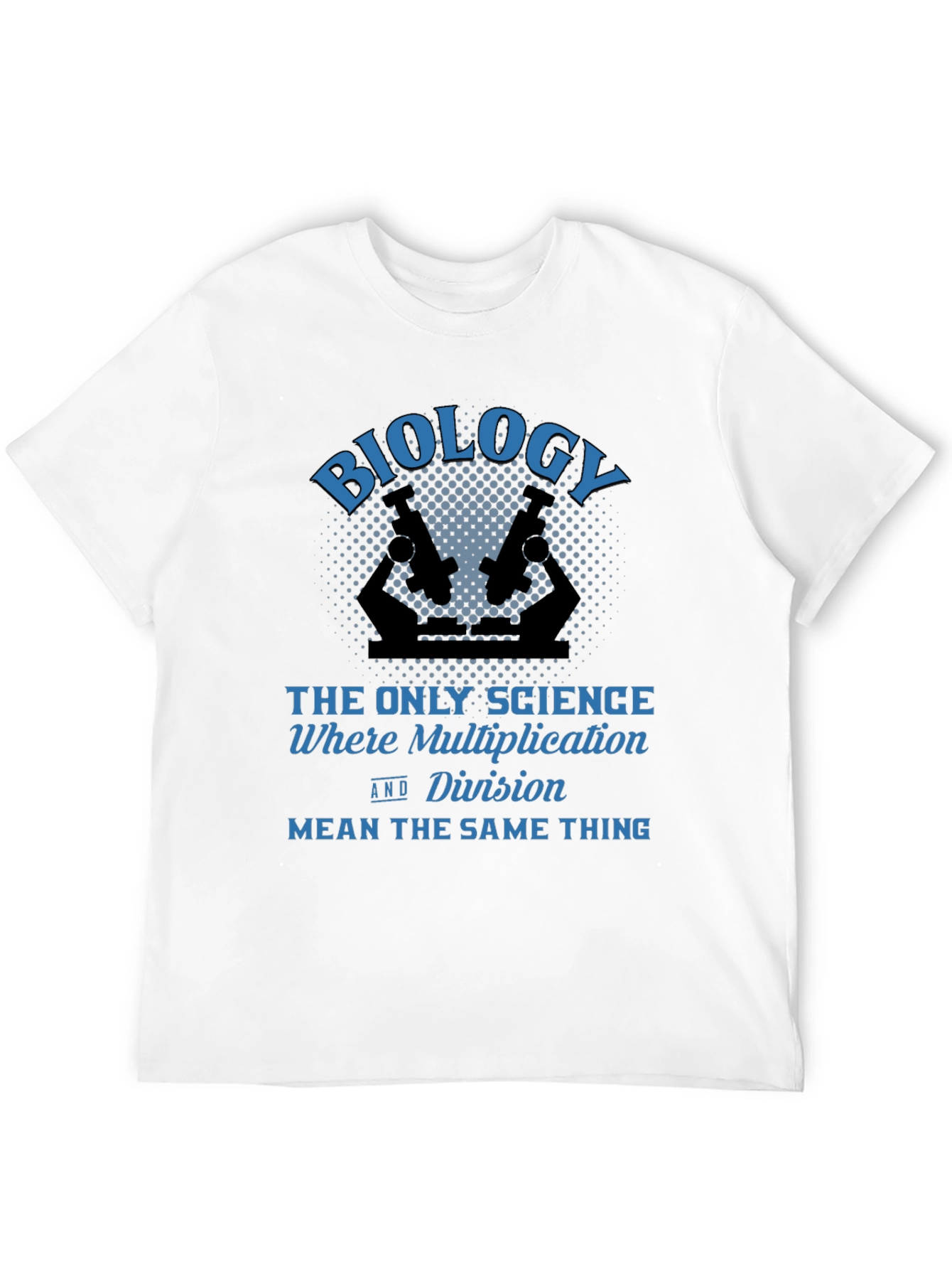 Biology Multiplication Division Mens Black T-Shirt