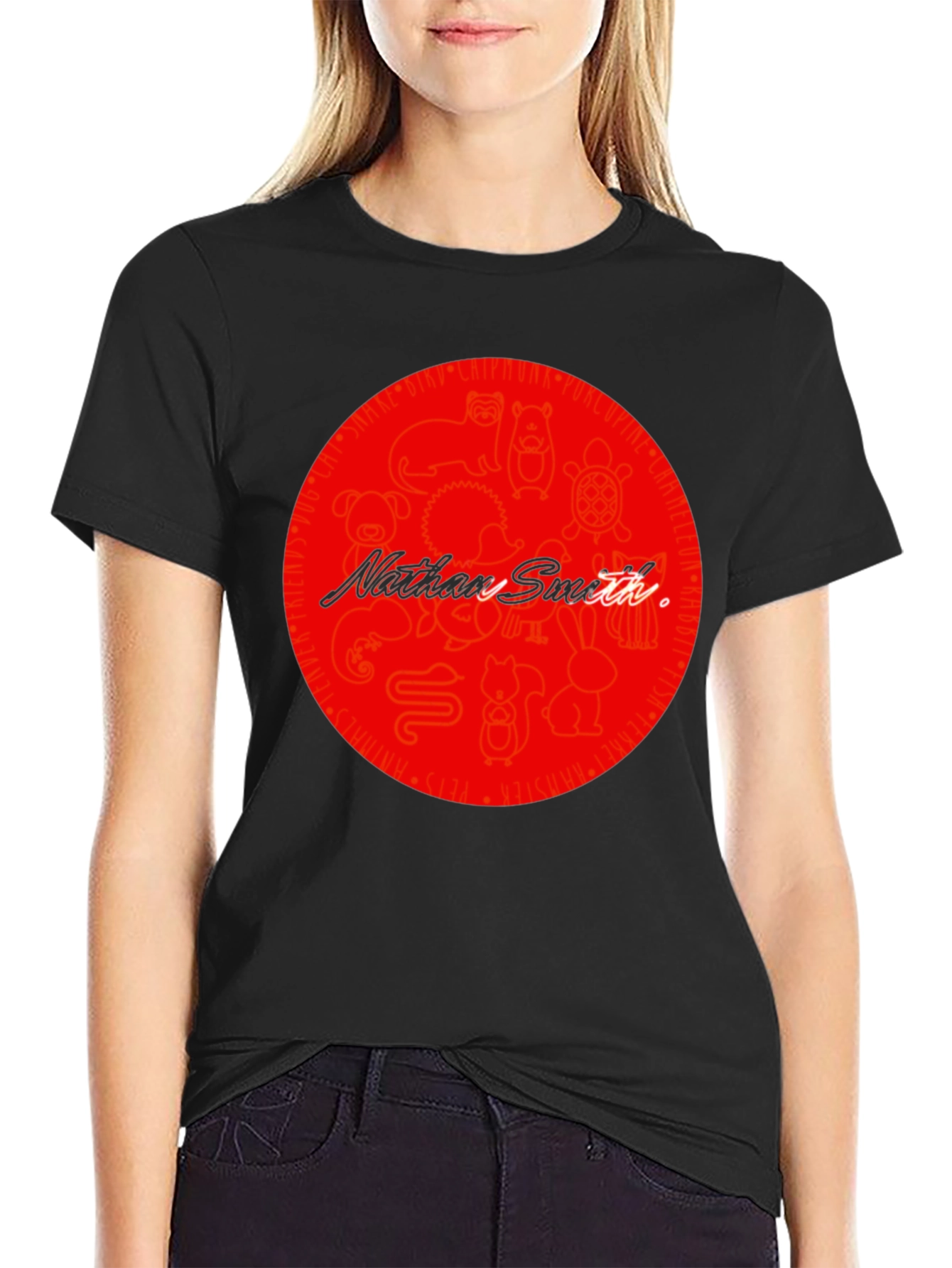 Fun Pets Graphic Black T-Shirt