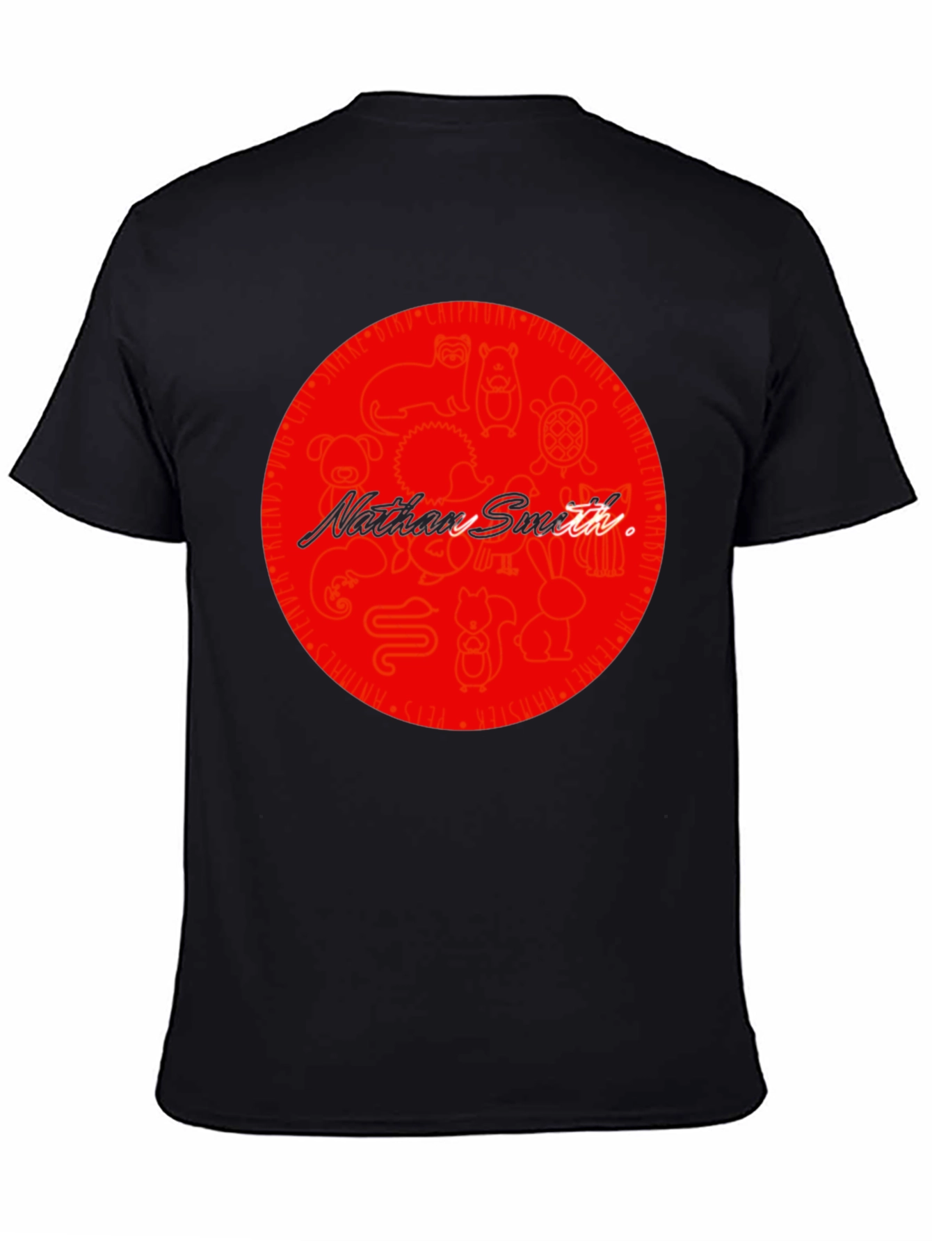 Fun Pets Graphic Black T-Shirt