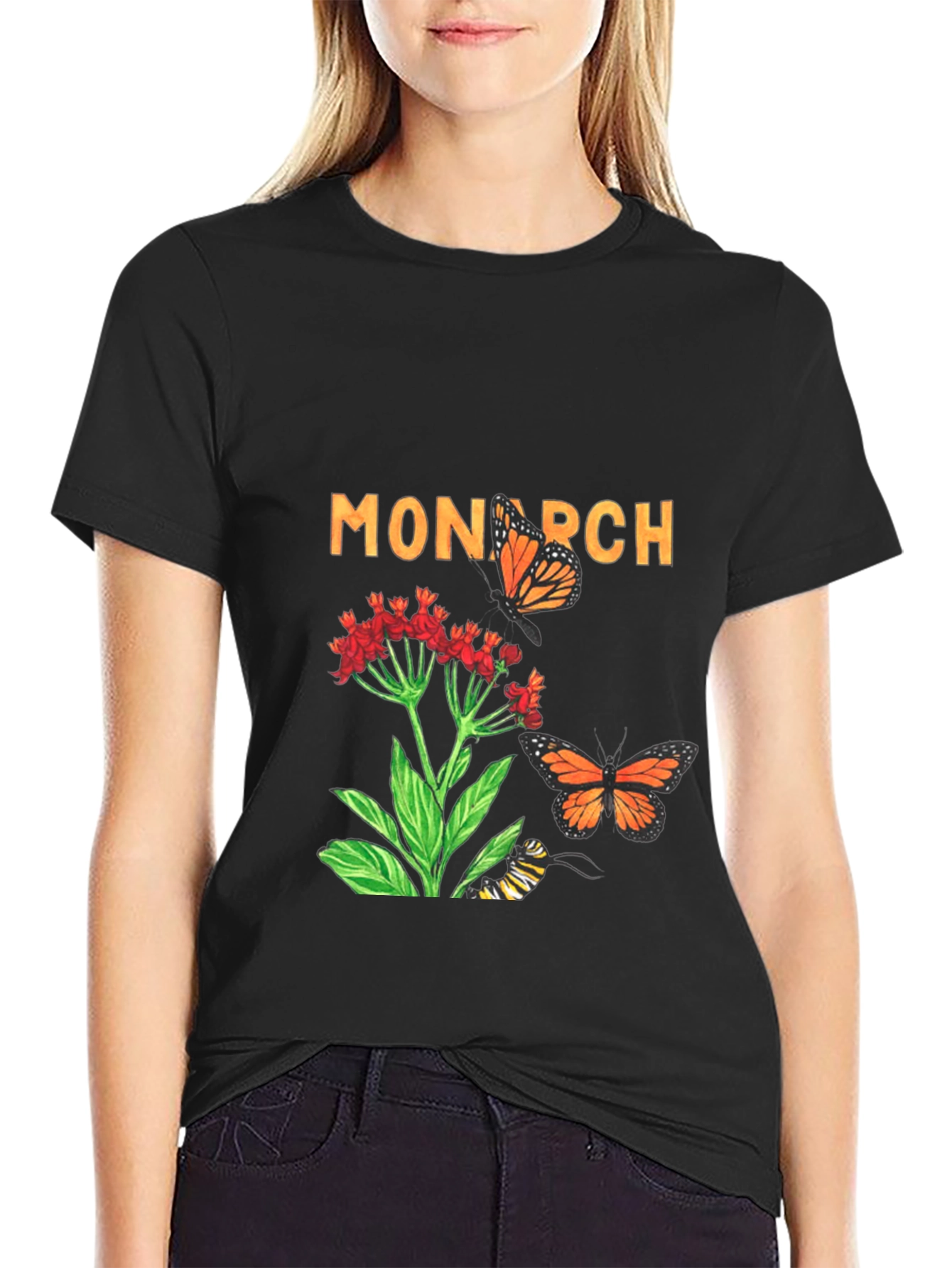 Monarch Butterfly Graphic T-Shirt - Nature Lovers Tee