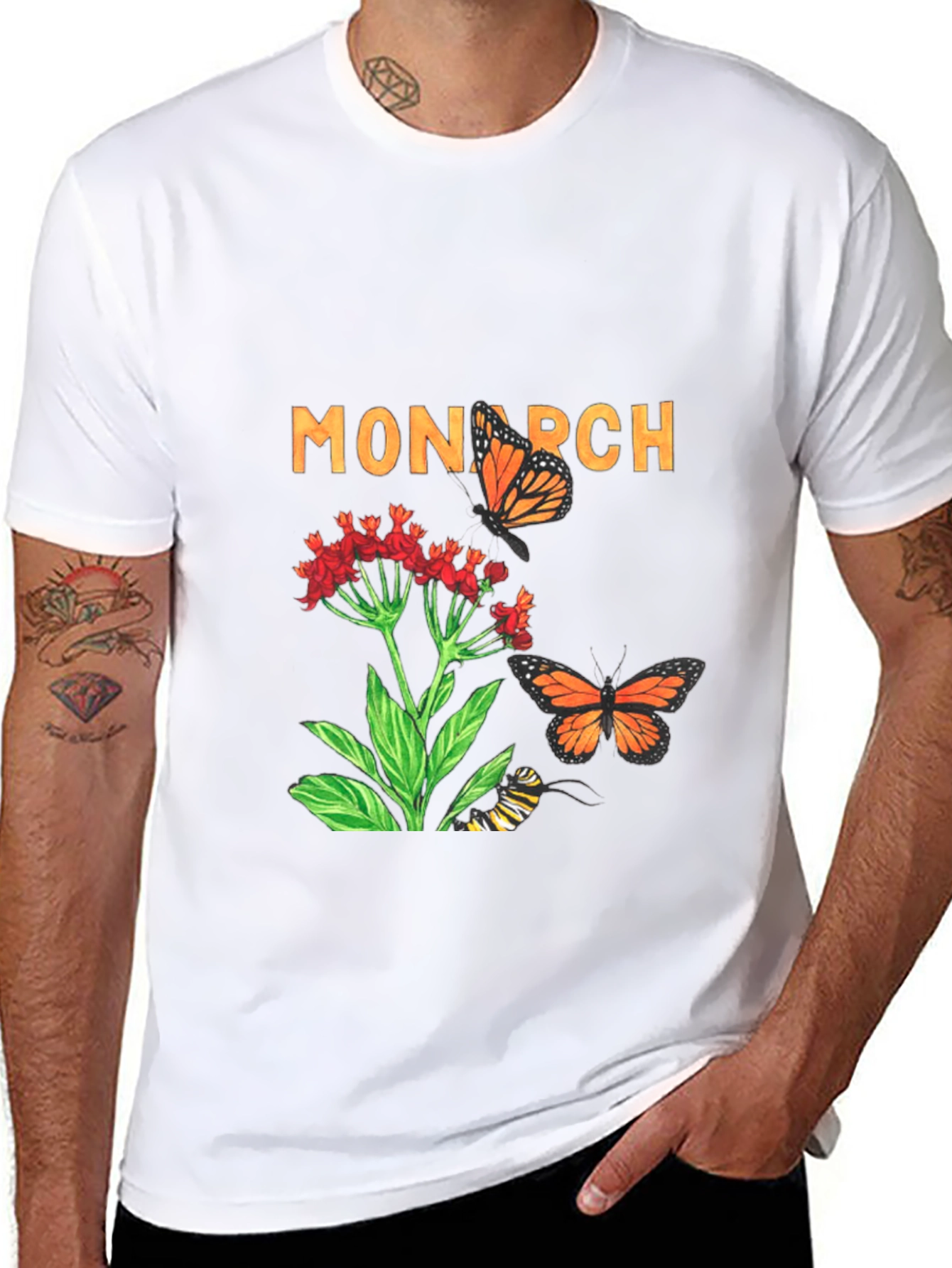 Monarch Butterfly Graphic T-Shirt - Nature Lovers Tee