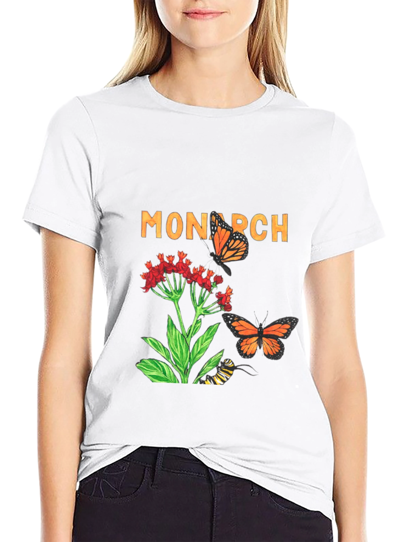 Monarch Butterfly Graphic T-Shirt - Nature Lovers Tee