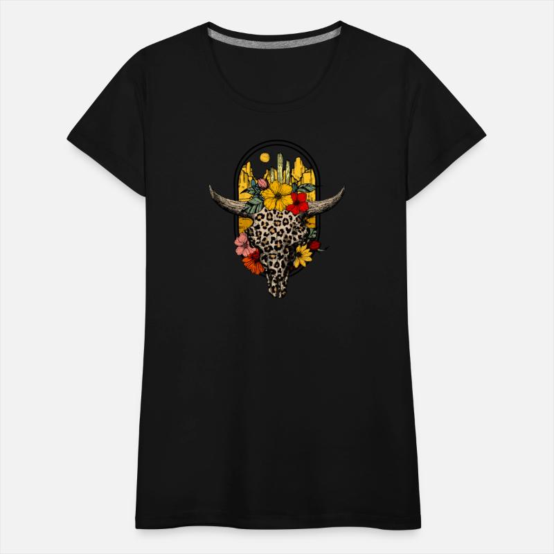 Leopard Floral Boho Cow Western Cowgirl flowers