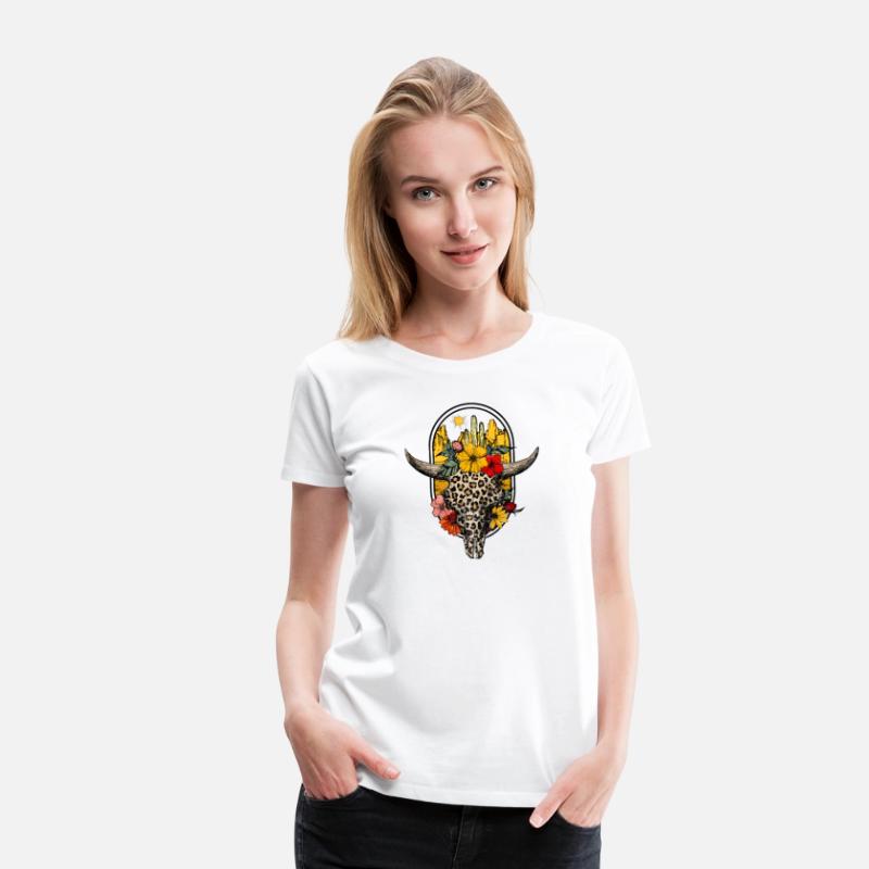 Leopard Floral Boho Cow Western Cowgirl flowers