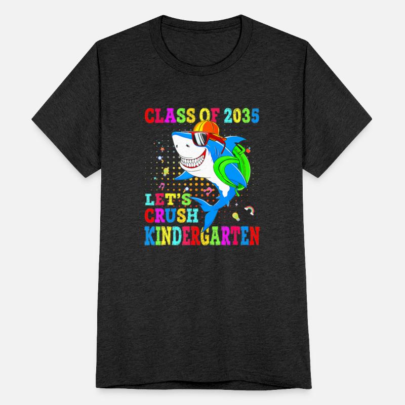 Let's Crush Kindergarten Shark Back To School Clas