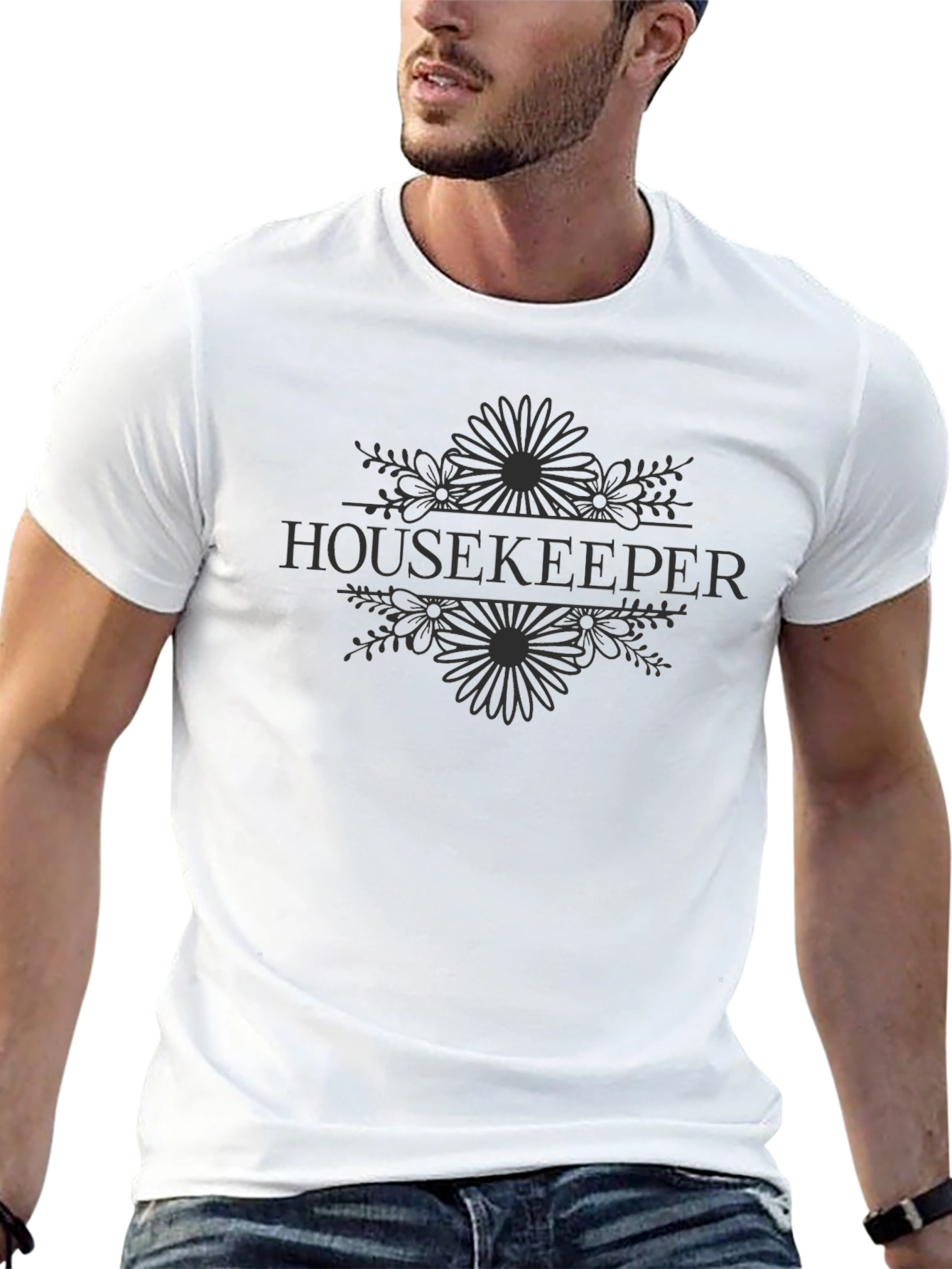 Housekeeper Floral Graphic T-Shirt