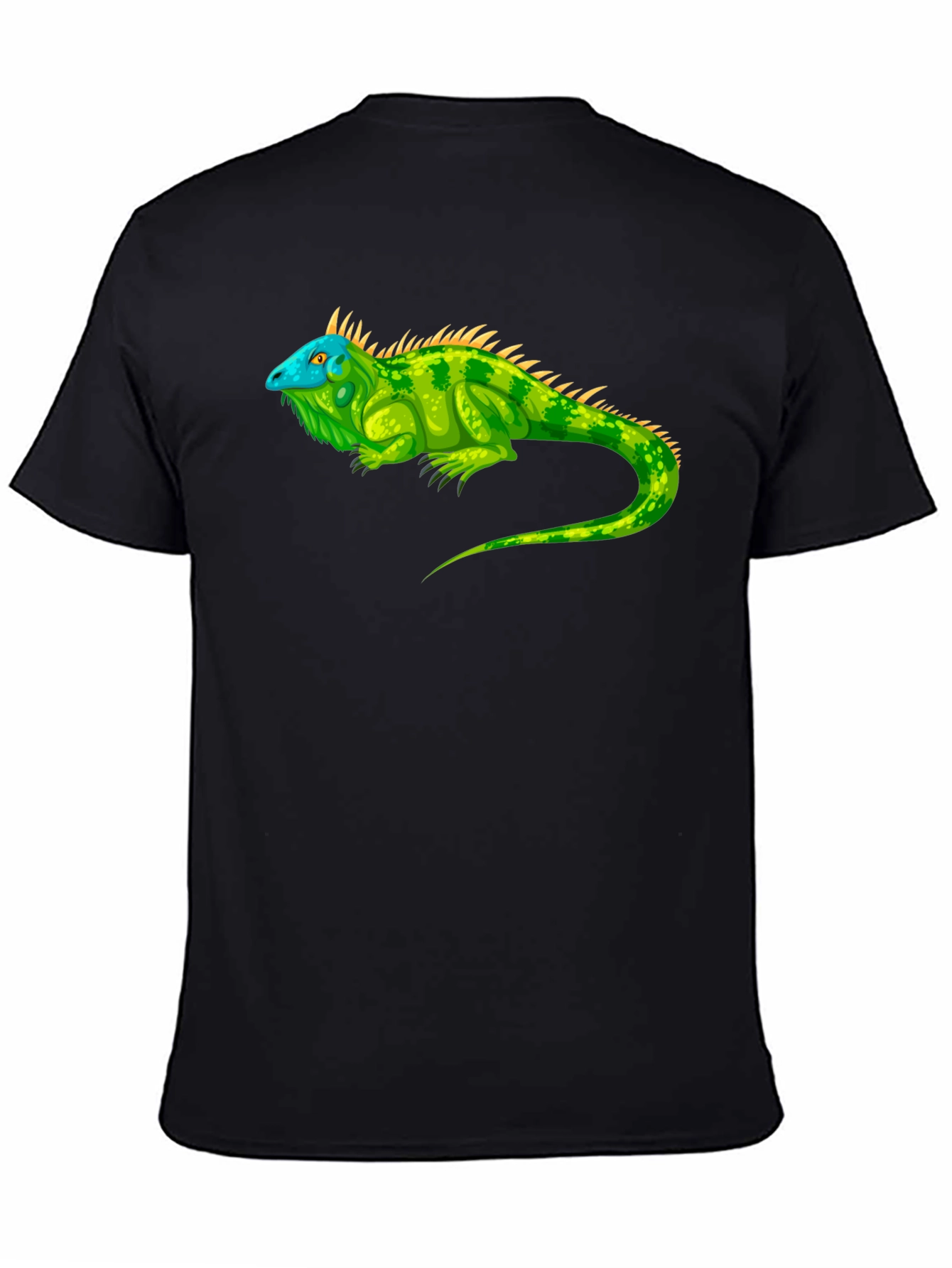 Iguana Graphic Tee - Reptile Lovers Black T-Shirt