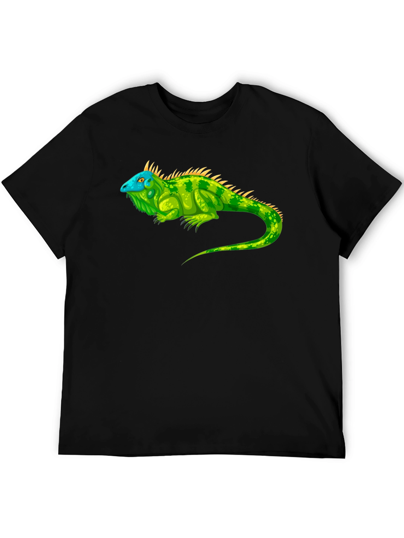 Iguana Graphic Tee - Reptile Lovers Black T-Shirt