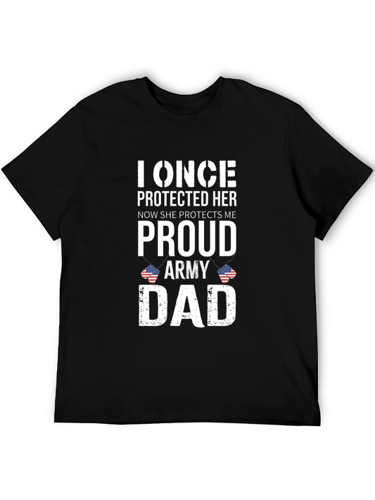 Proud Army Dad Graphic T-Shirt