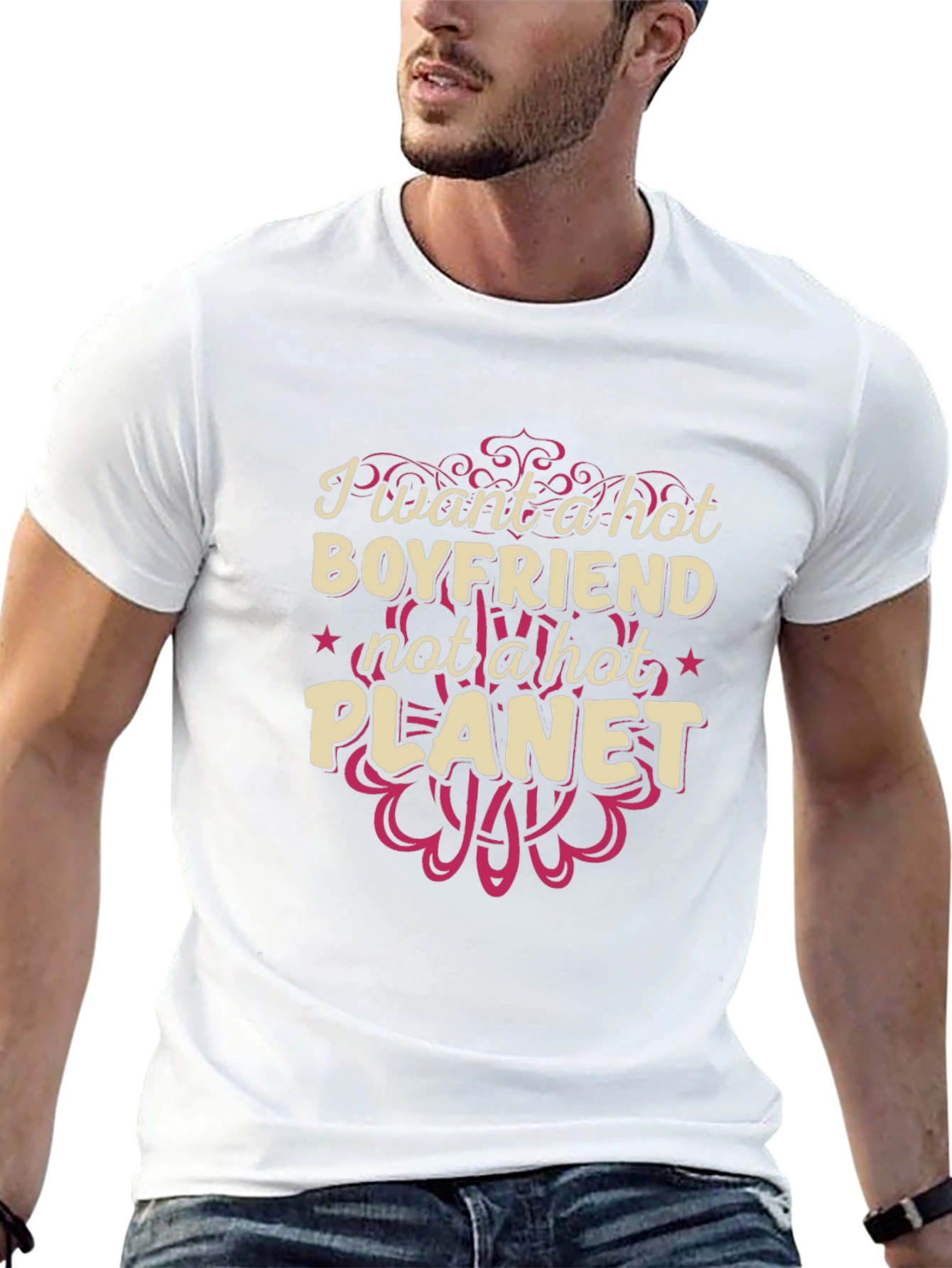 Hot Boyfriend Not Planet T-Shirt
