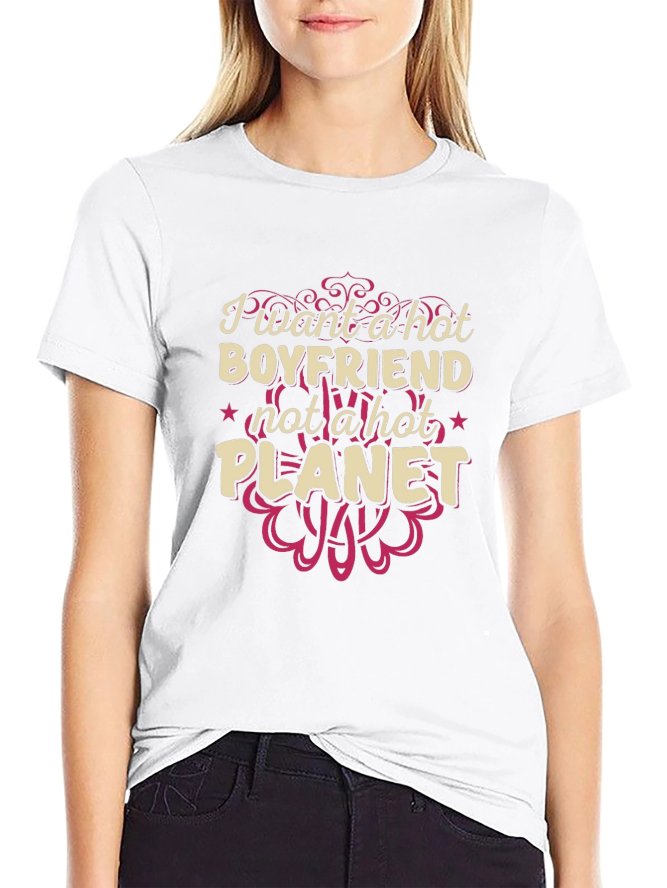 Hot Boyfriend Not Planet T-Shirt