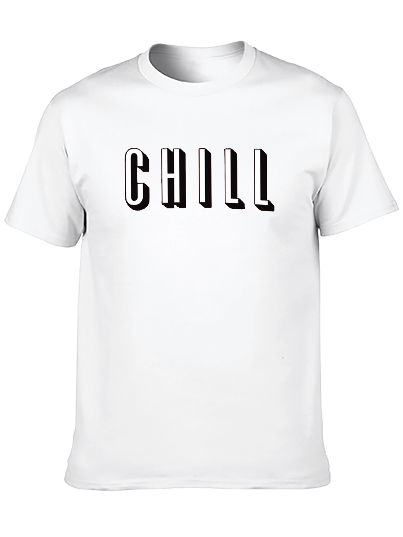 Chill Black T-Shirt - Relaxed Fit Graphic Tee