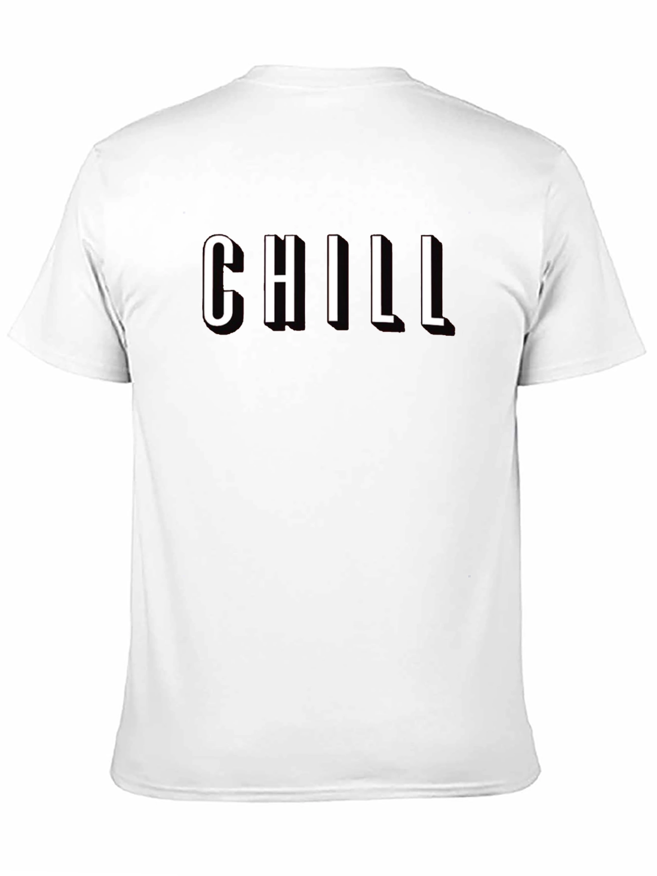 Chill Black T-Shirt - Relaxed Fit Graphic Tee