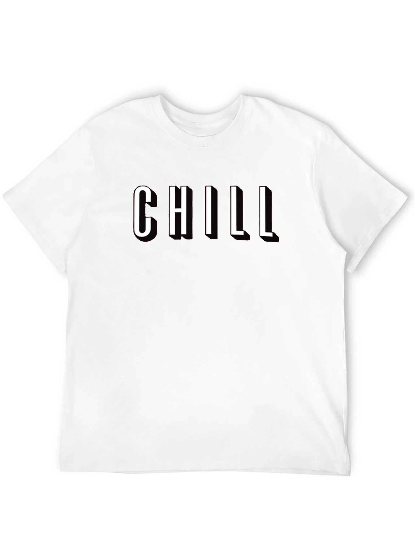 Chill Black T-Shirt - Relaxed Fit Graphic Tee
