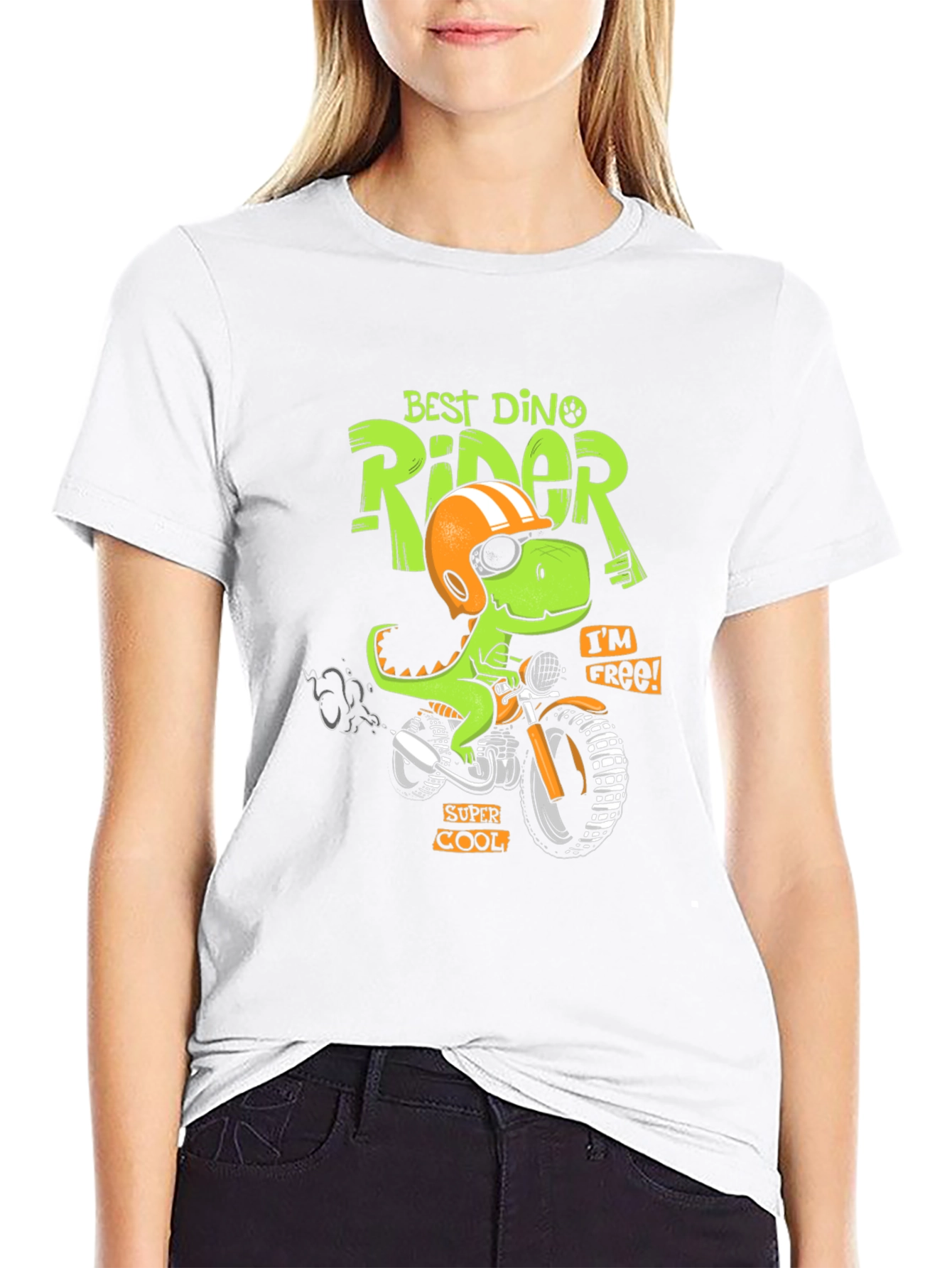 Dino Rider Graphic Tee - Cool T-Shirt