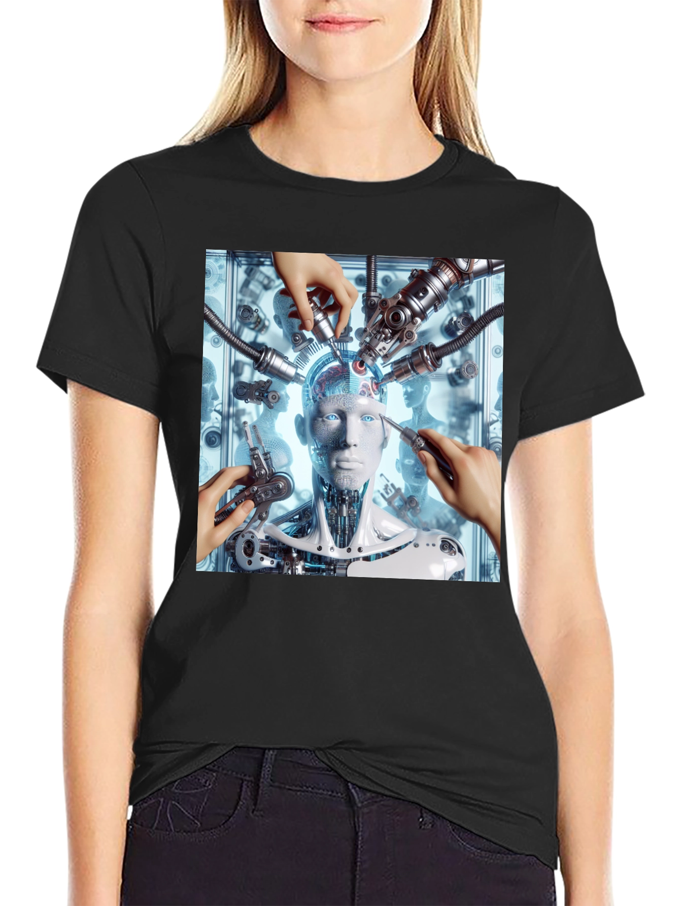 Cyborg Dissection Graphic T-Shirt