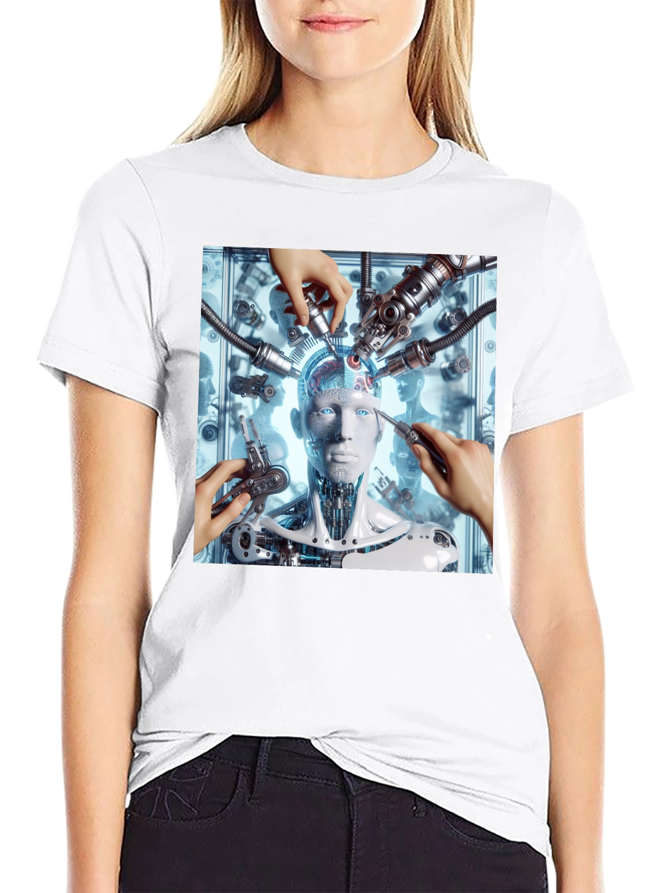 Cyborg Dissection Graphic T-Shirt