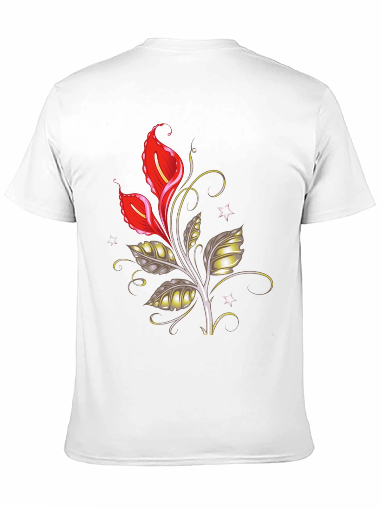 Floral Graphic Tee - Black