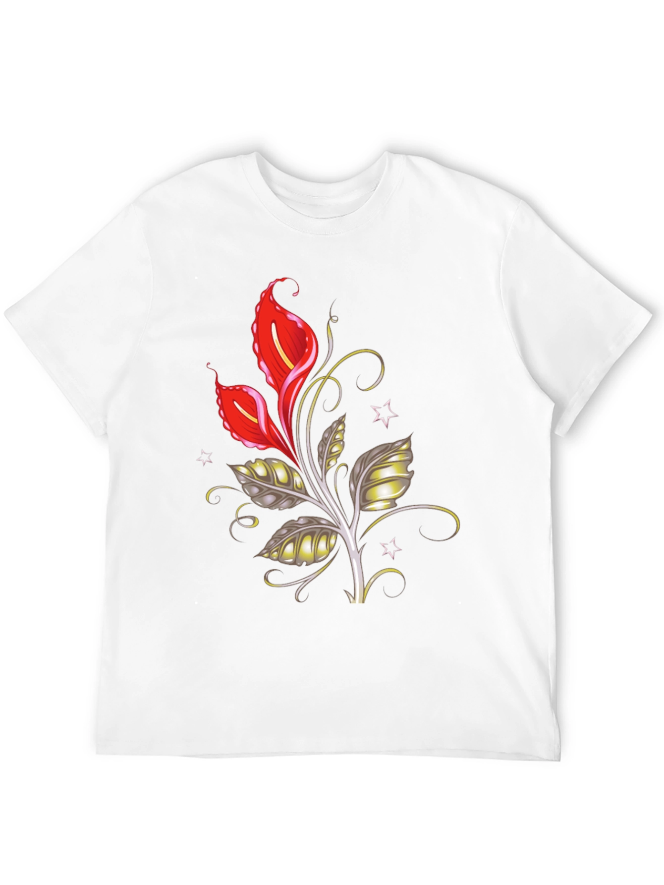 Floral Graphic Tee - Black