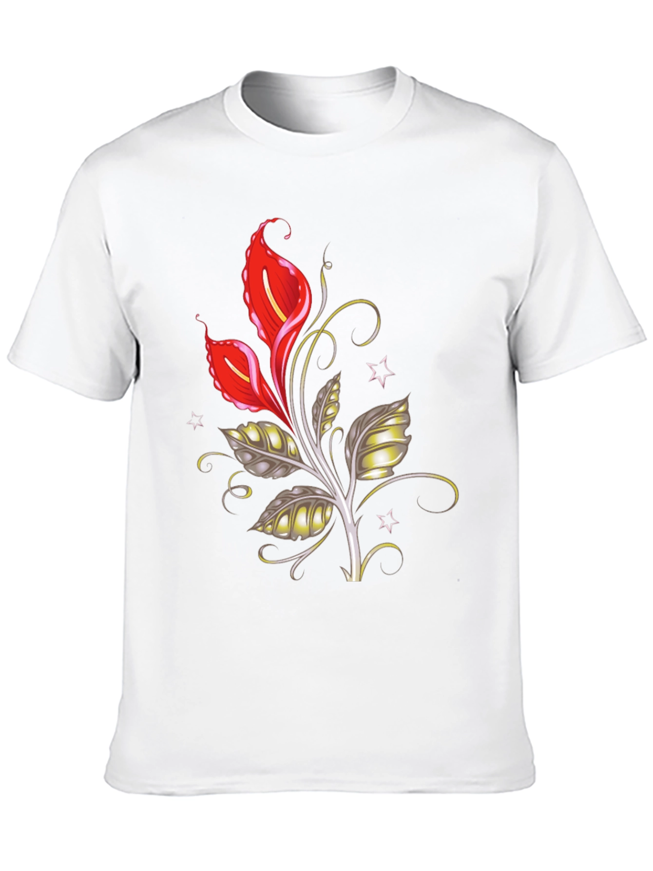 Floral Graphic Tee - Black