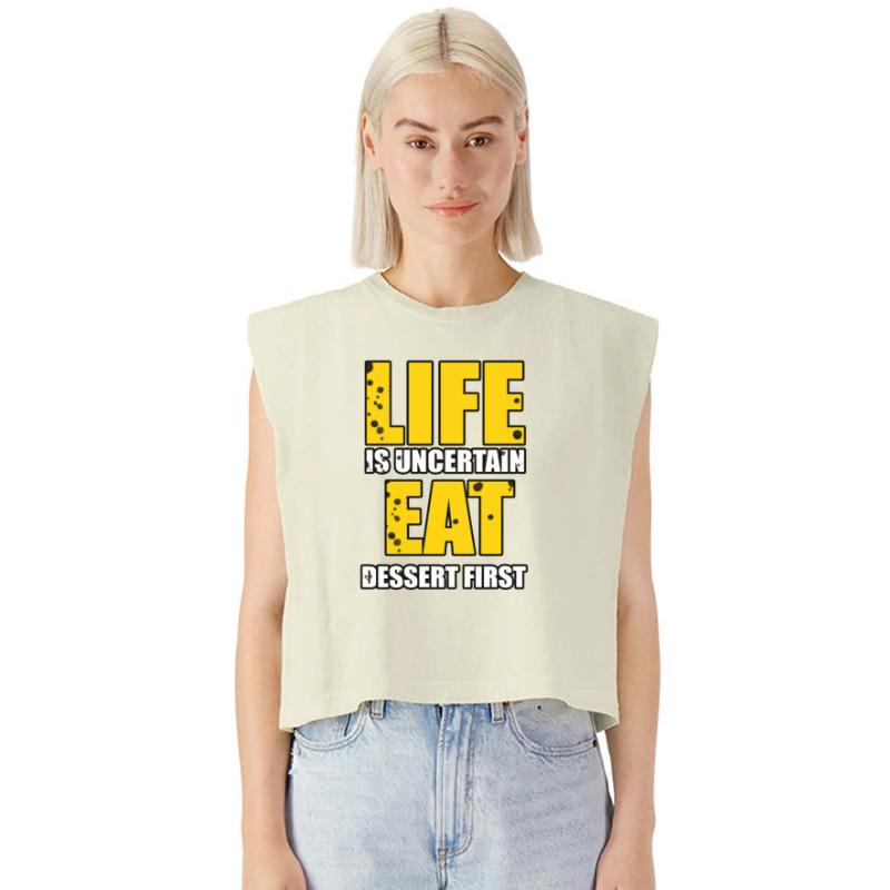 LIFE IS UNCERTAIN EAT DESSERT FIRST TSHIRT SHIRT