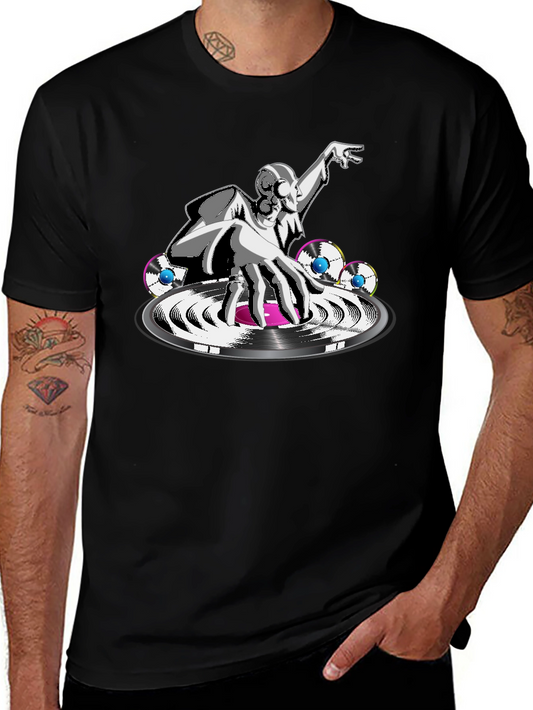 DJ Graphic Black T-Shirt