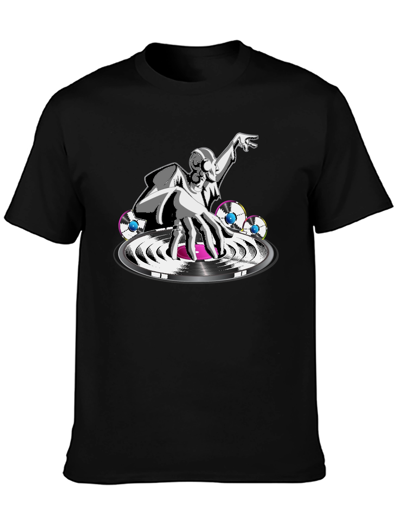 DJ Graphic Black T-Shirt