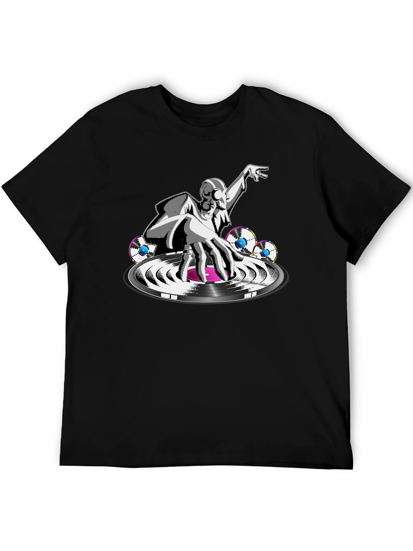 DJ Graphic Black T-Shirt