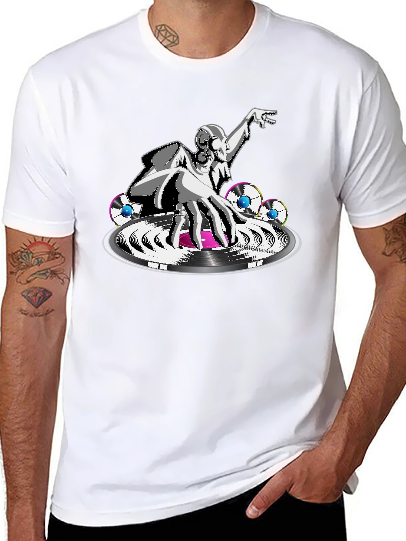 DJ Graphic Black T-Shirt