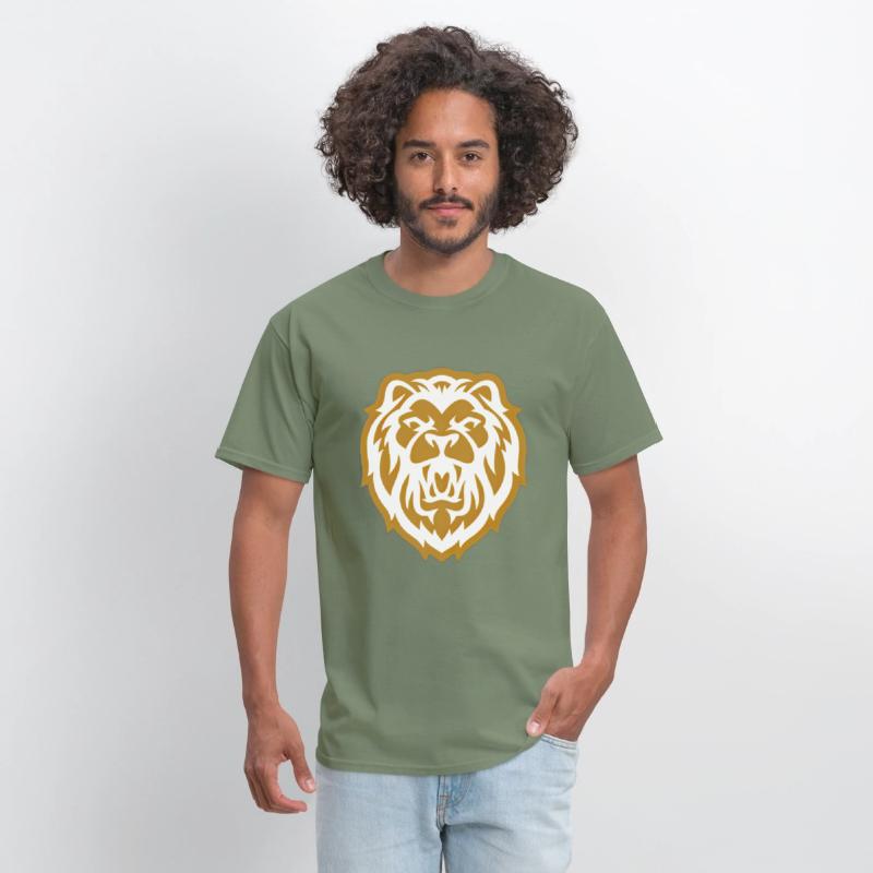 Lion lion T-shirt high Quality head lion t shirt