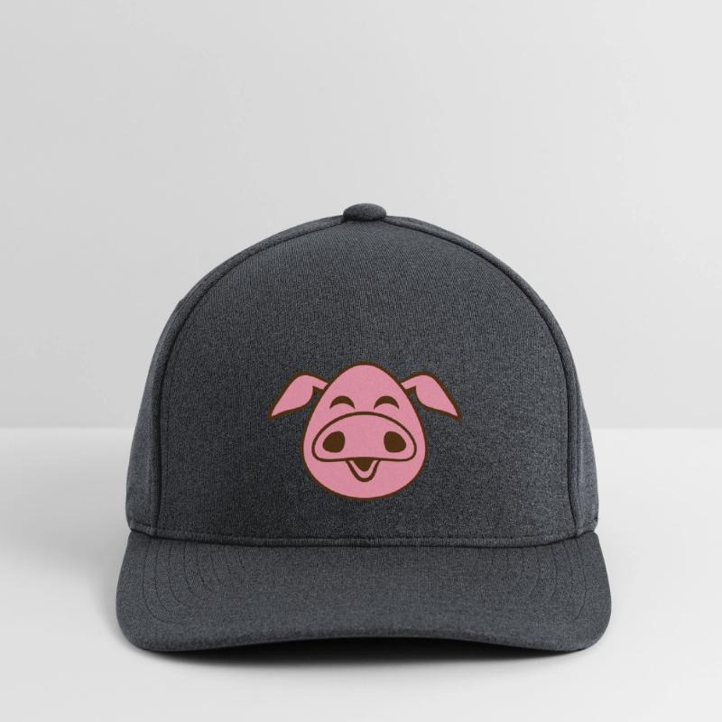 Little cute piggy face comic pig piglet animal