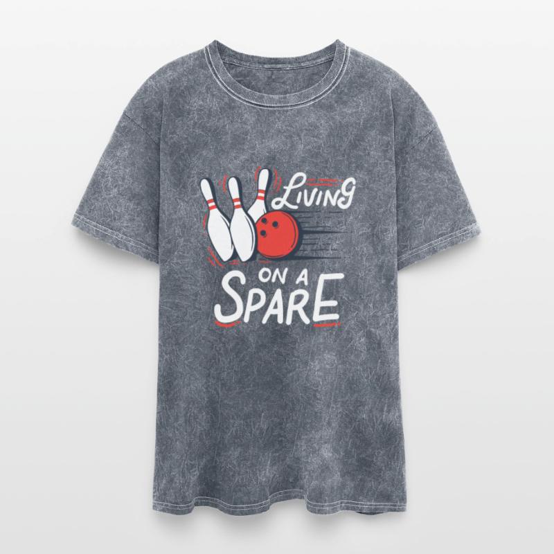 Living on a Spare - Bowling Pins Strike Ball Team