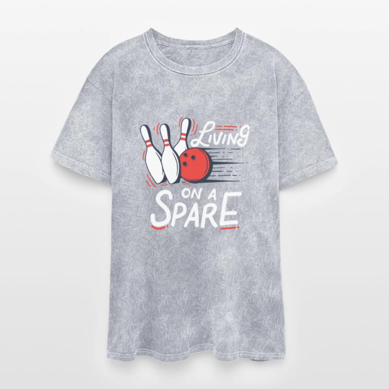 Living on a Spare - Bowling Pins Strike Ball Team