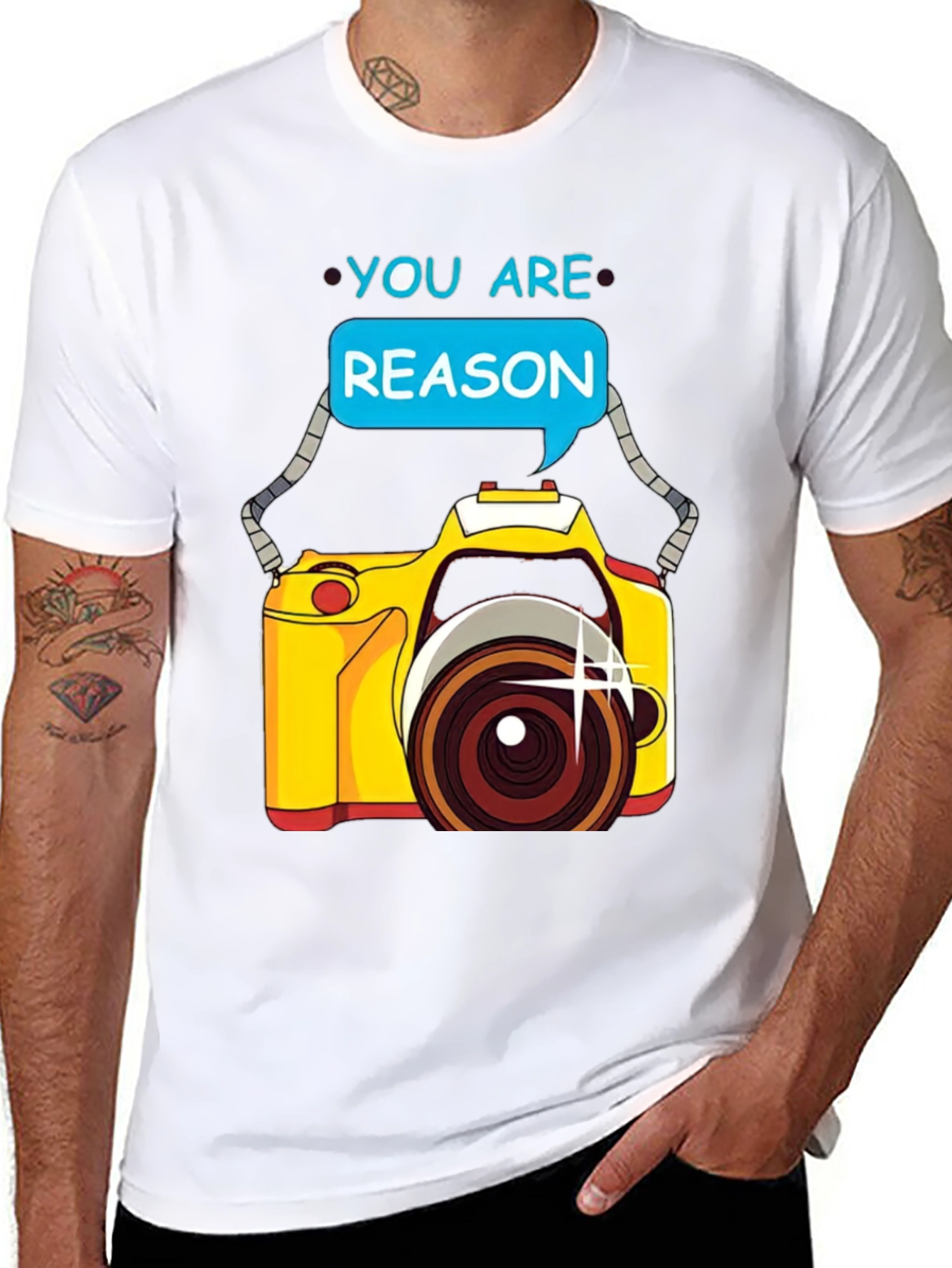 You Are the Reason Camera Graphic Tee