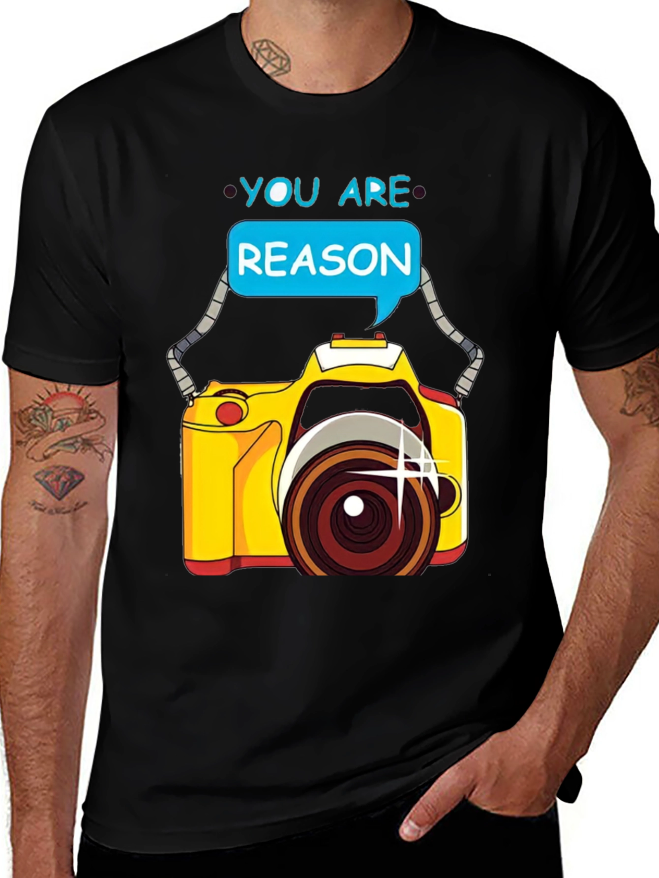 You Are the Reason Camera Graphic Tee