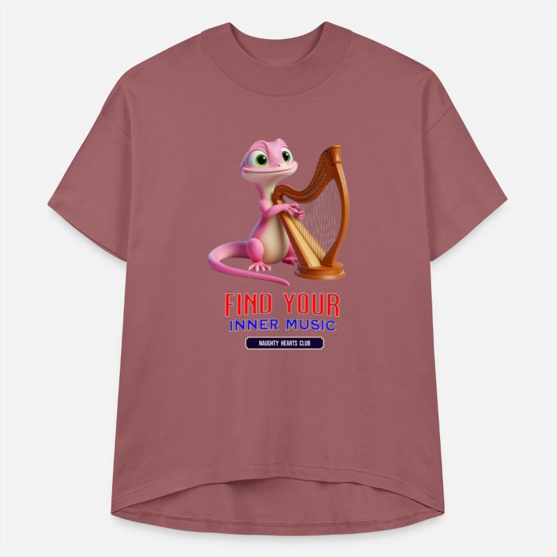 lizard playing the harp