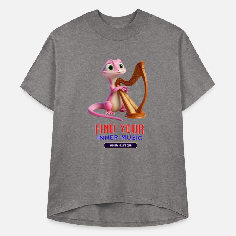 lizard playing the harp