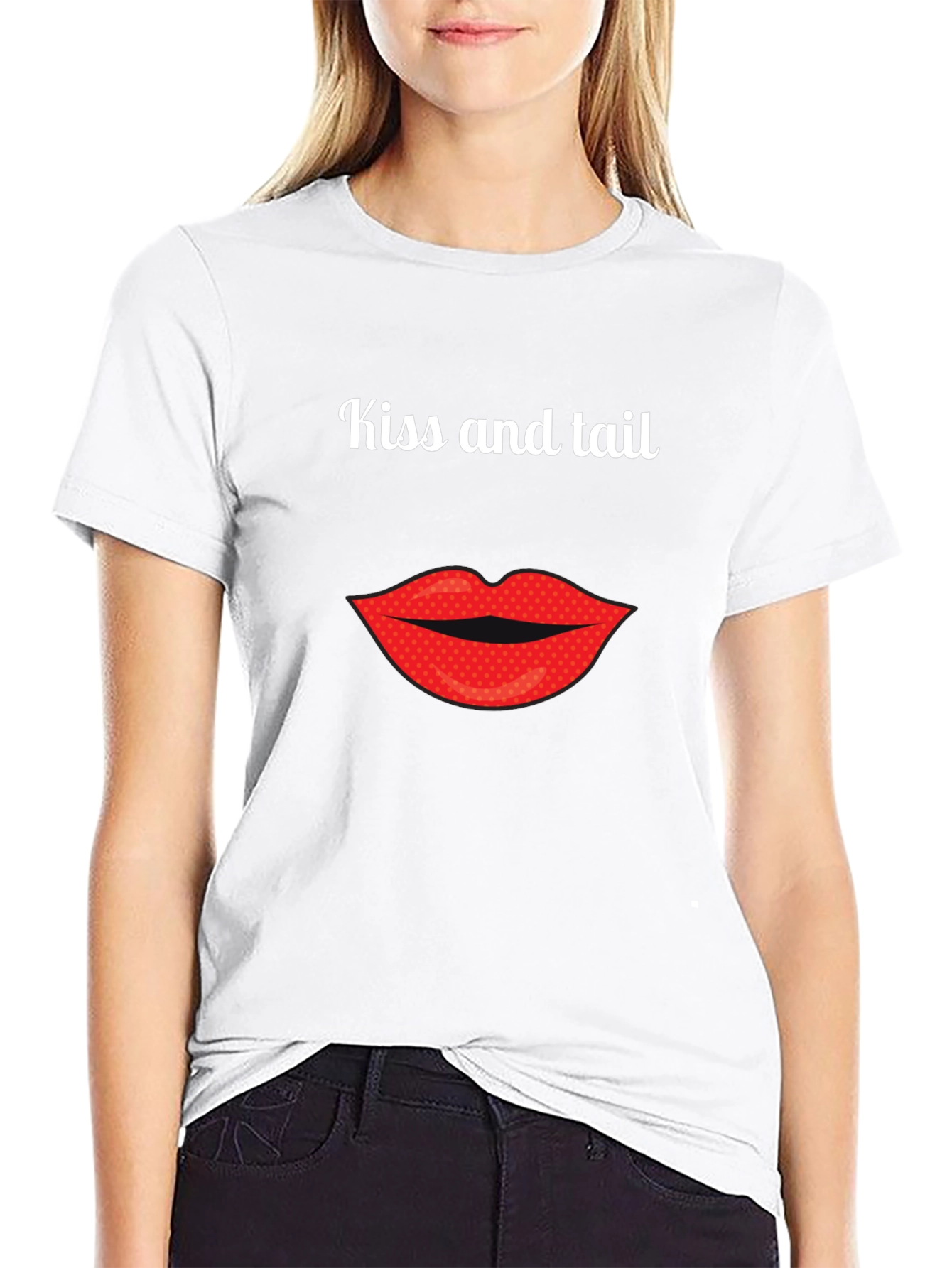 Kiss and Tail Graphic T-Shirt