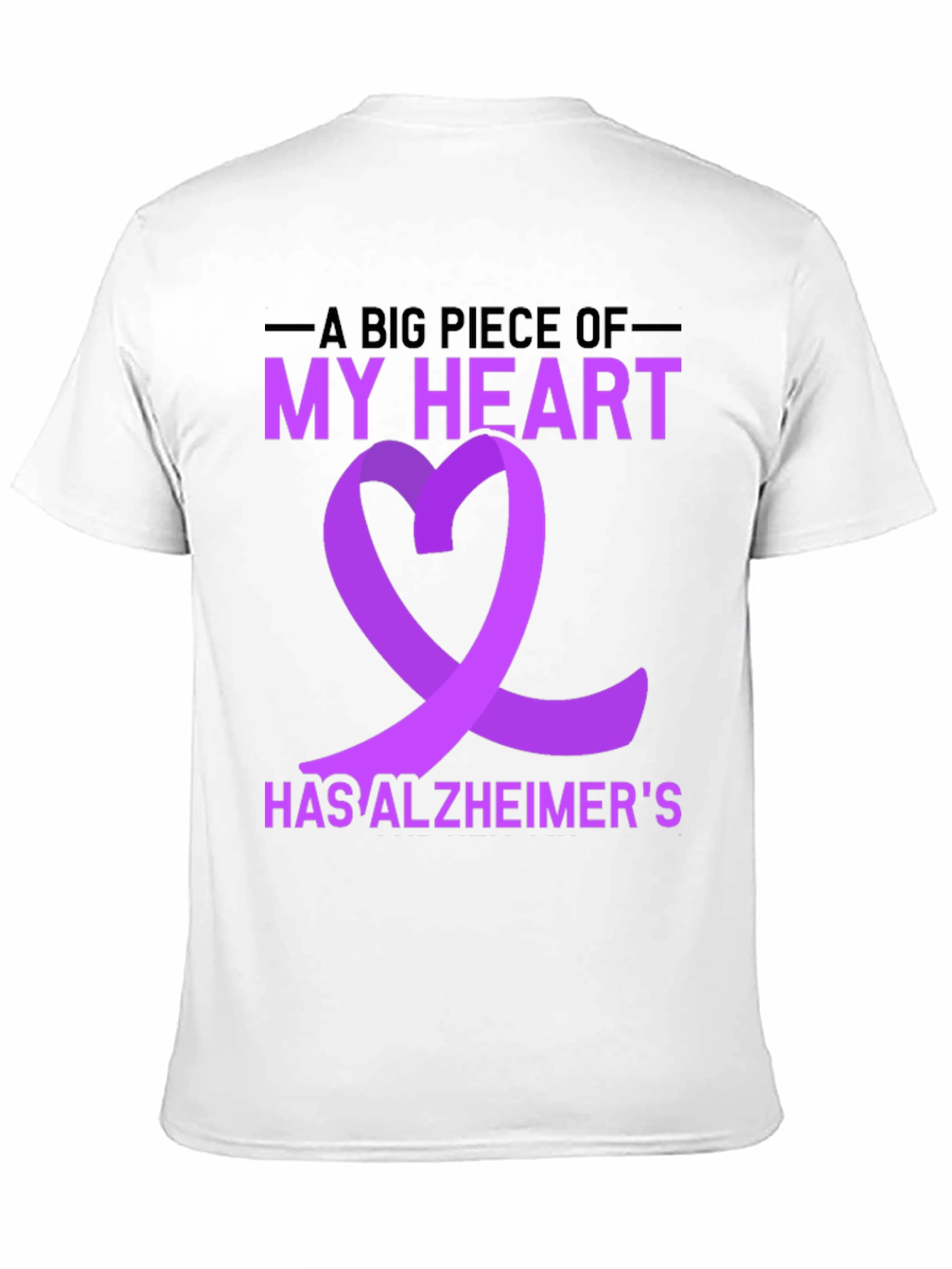 Alzheimers Awareness T-Shirt Purple Ribbon
