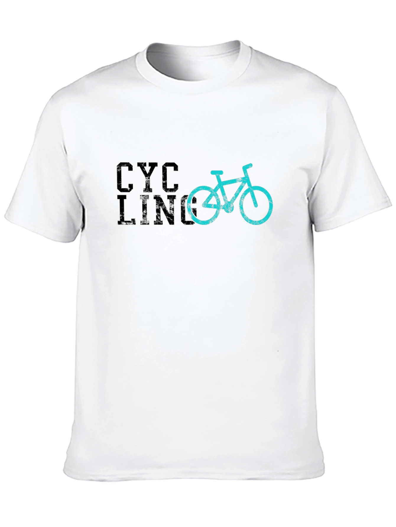 Cycling Graphic Tee - Black
