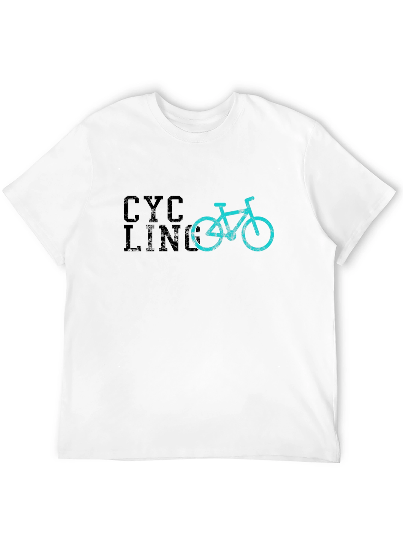 Cycling Graphic Tee - Black