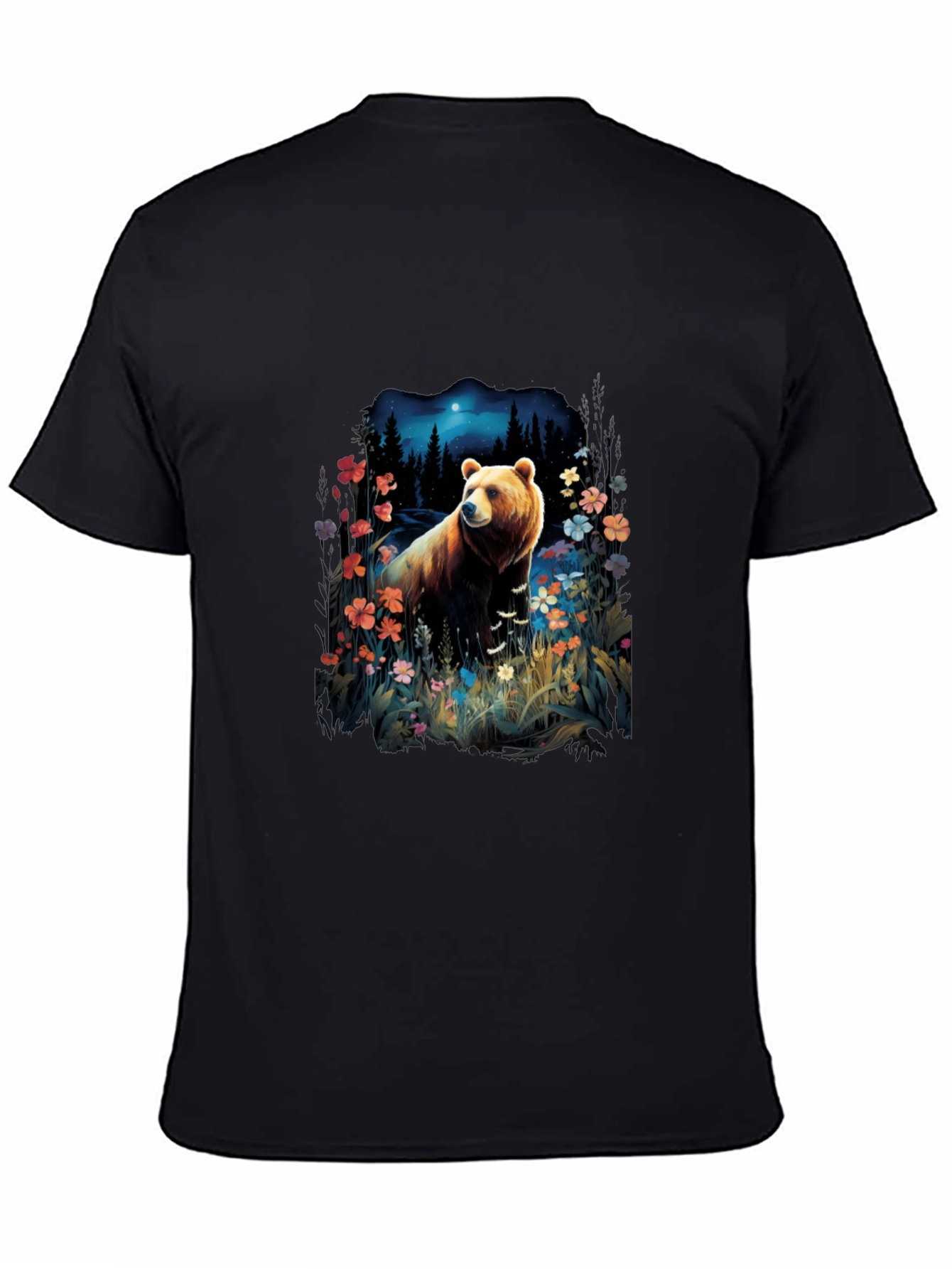 Bear in Forest Graphic Tee