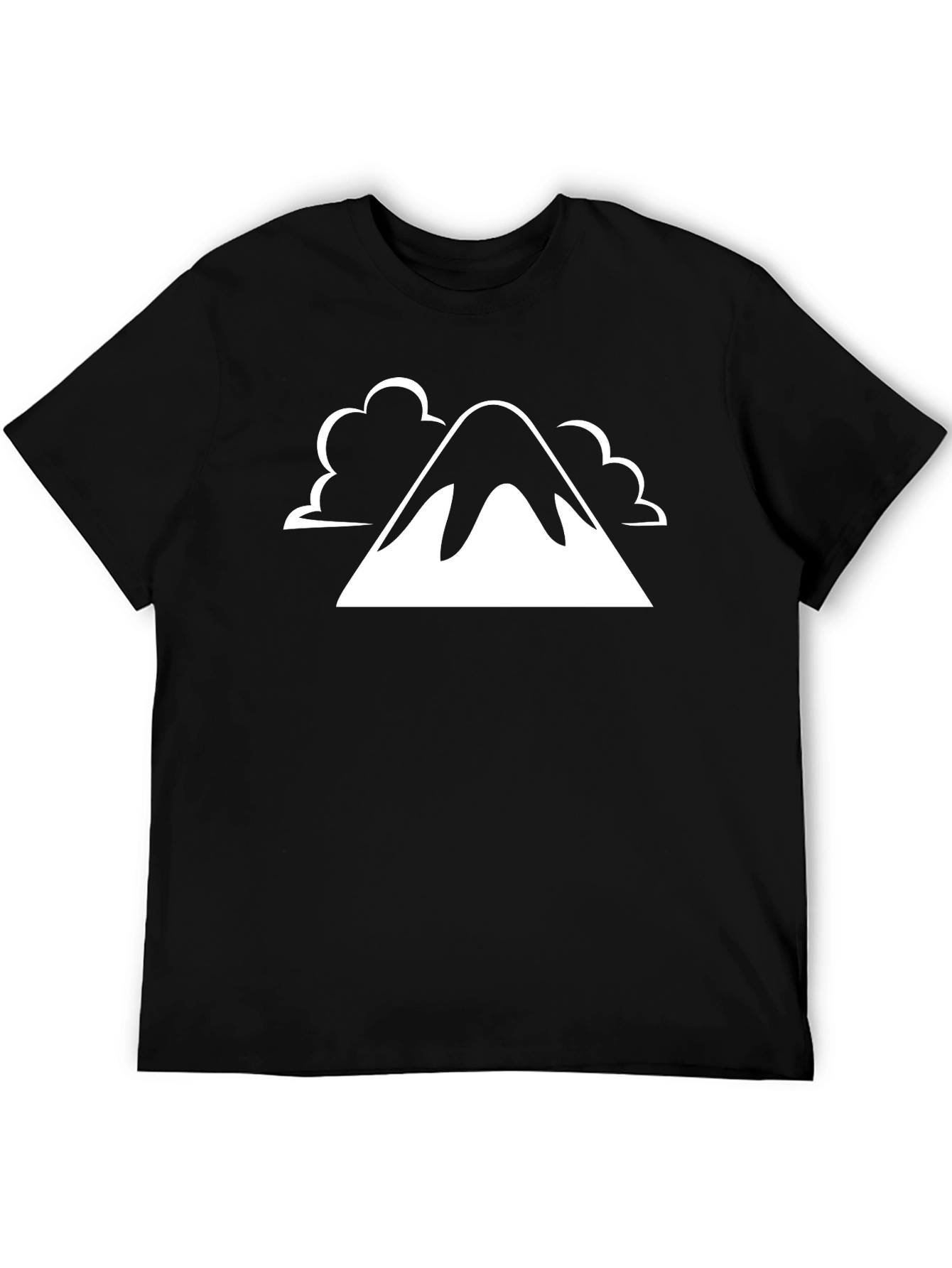 Mountain Peak Graphic Tee - Black