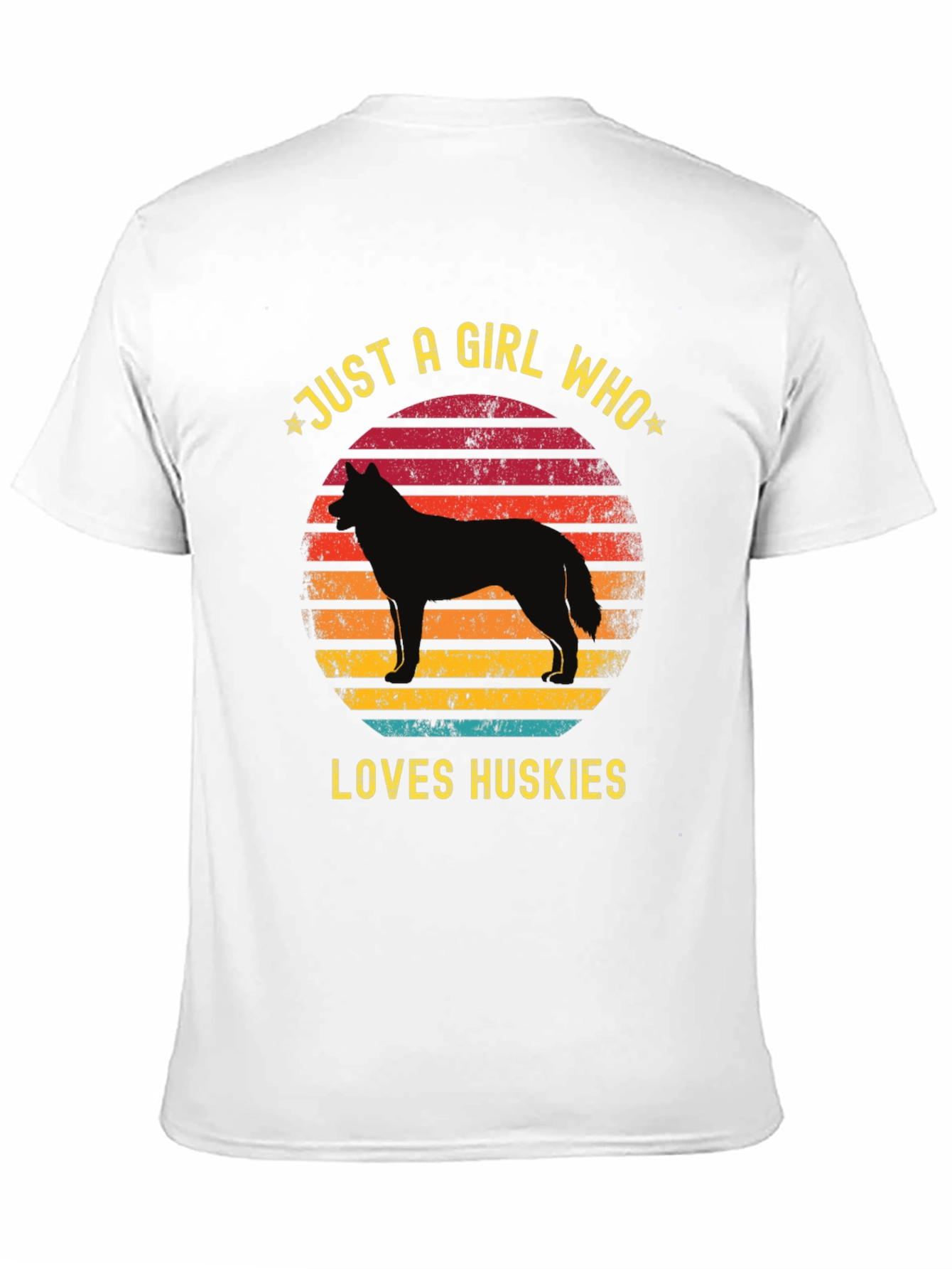 Just a Girl Who Loves Huskies T-Shirt