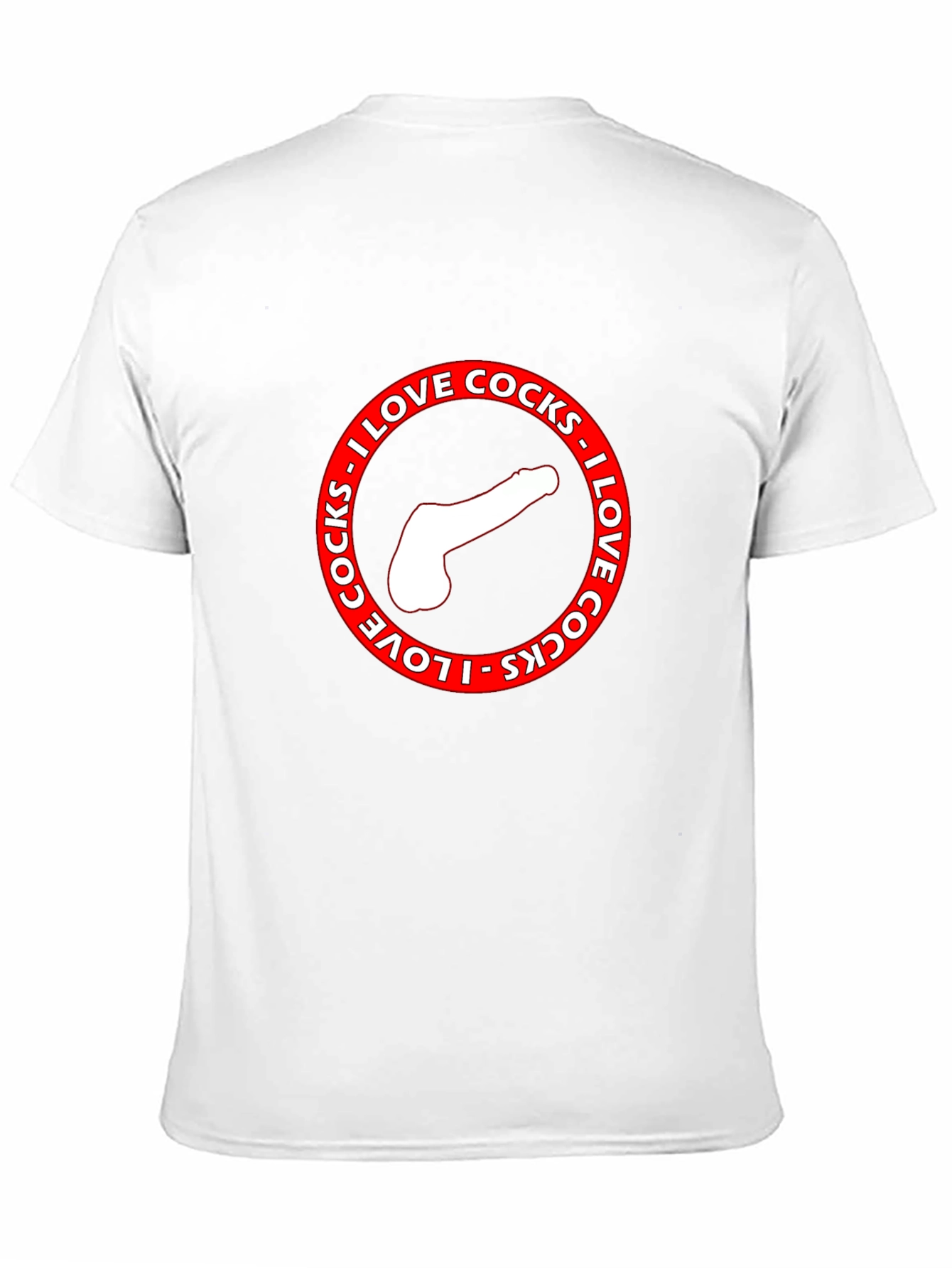 I Love Cocks Graphic Print T-Shirt
