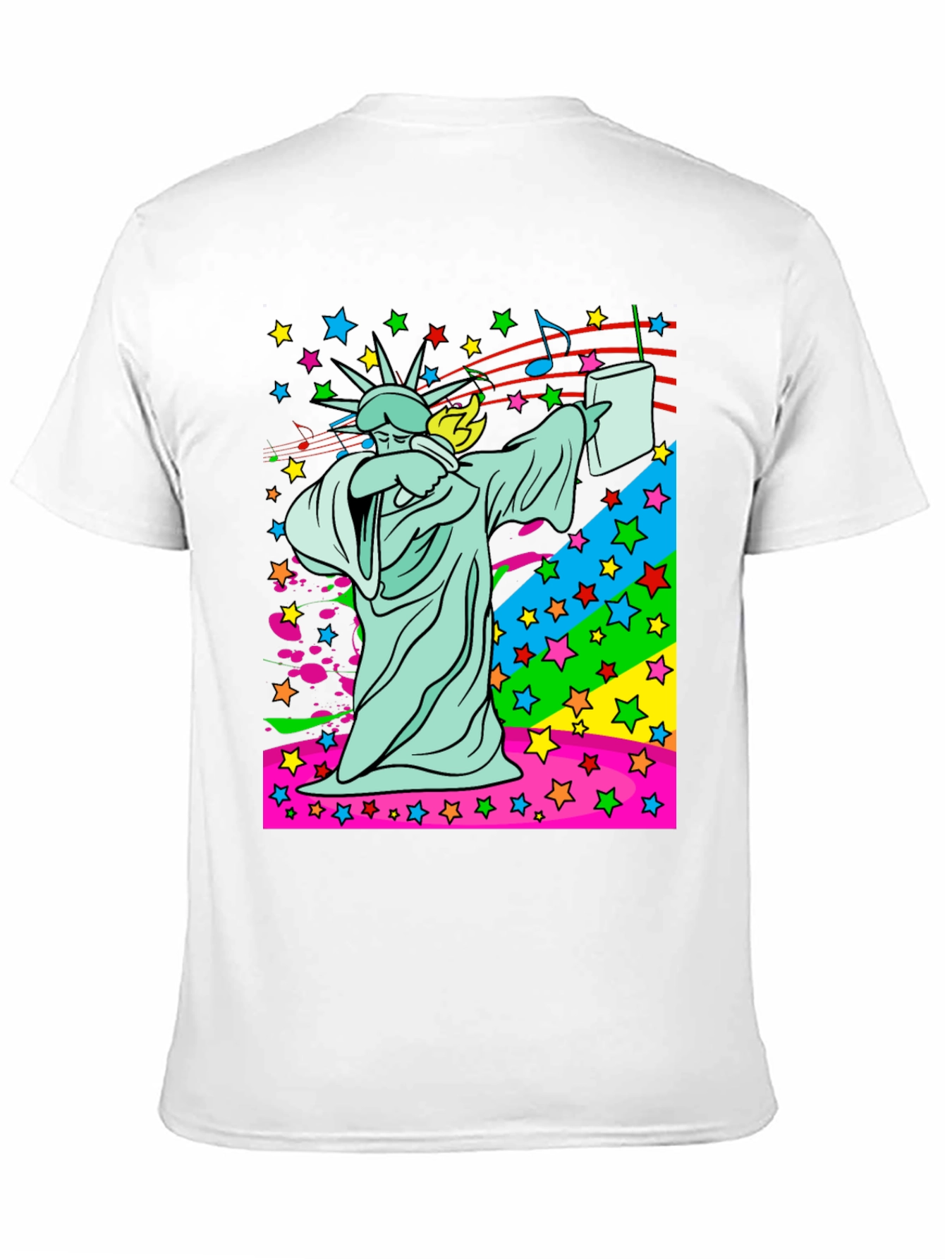 Dabbing Statue of Liberty Graphic Tee