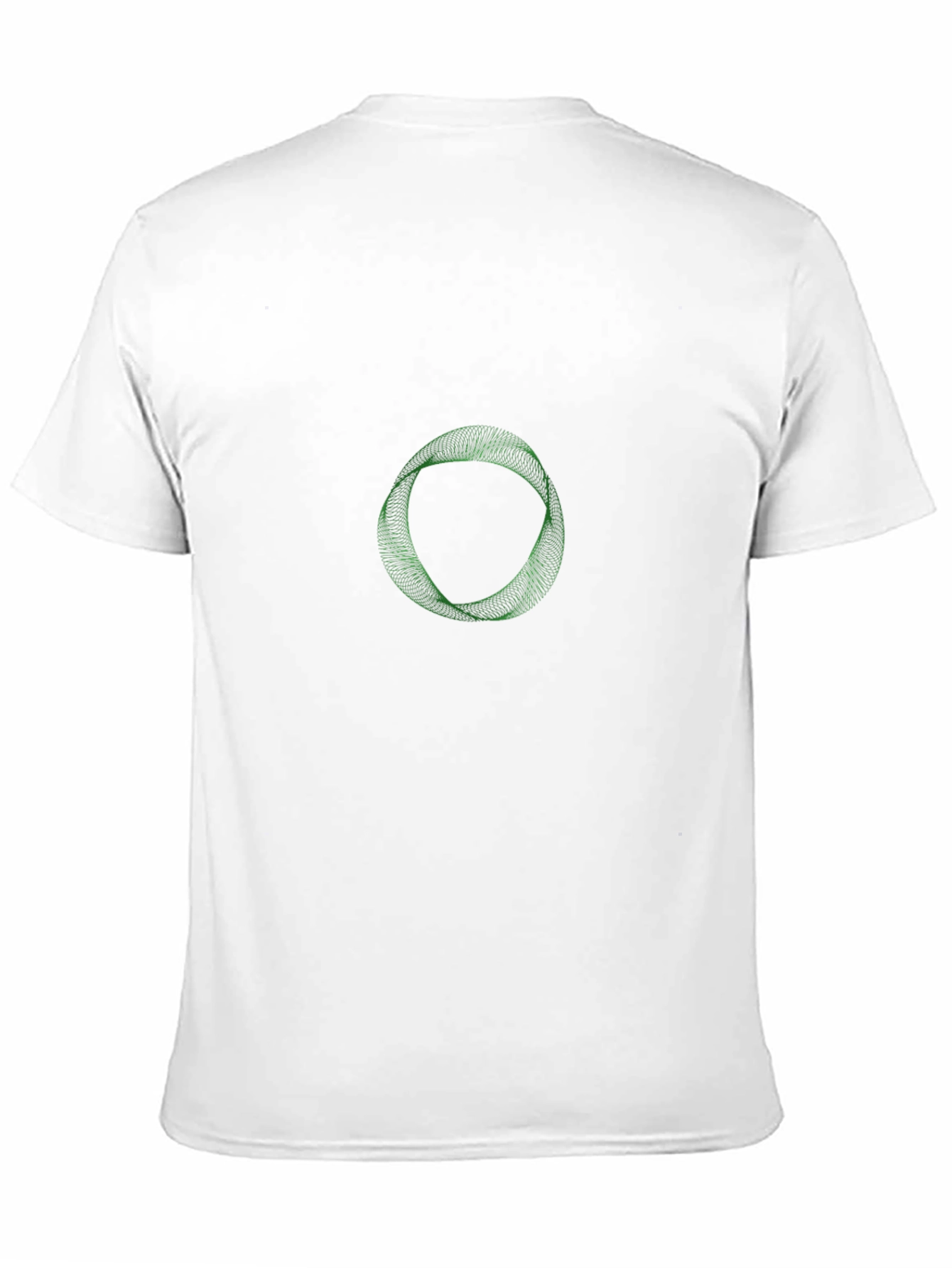 Geometric Mobius Strip Graphic Tee - Black