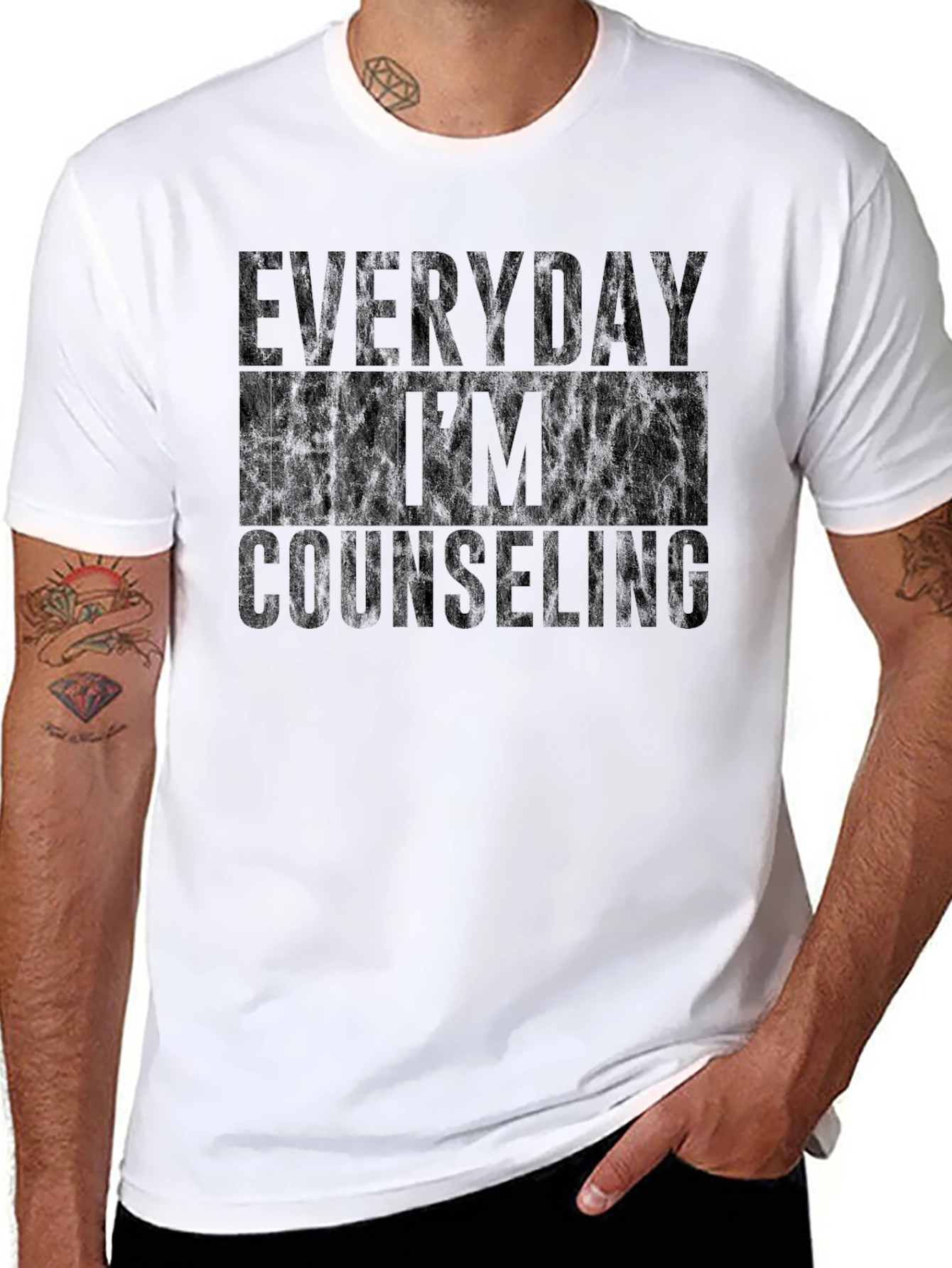 Everyday Im Counseling Black T-Shirt