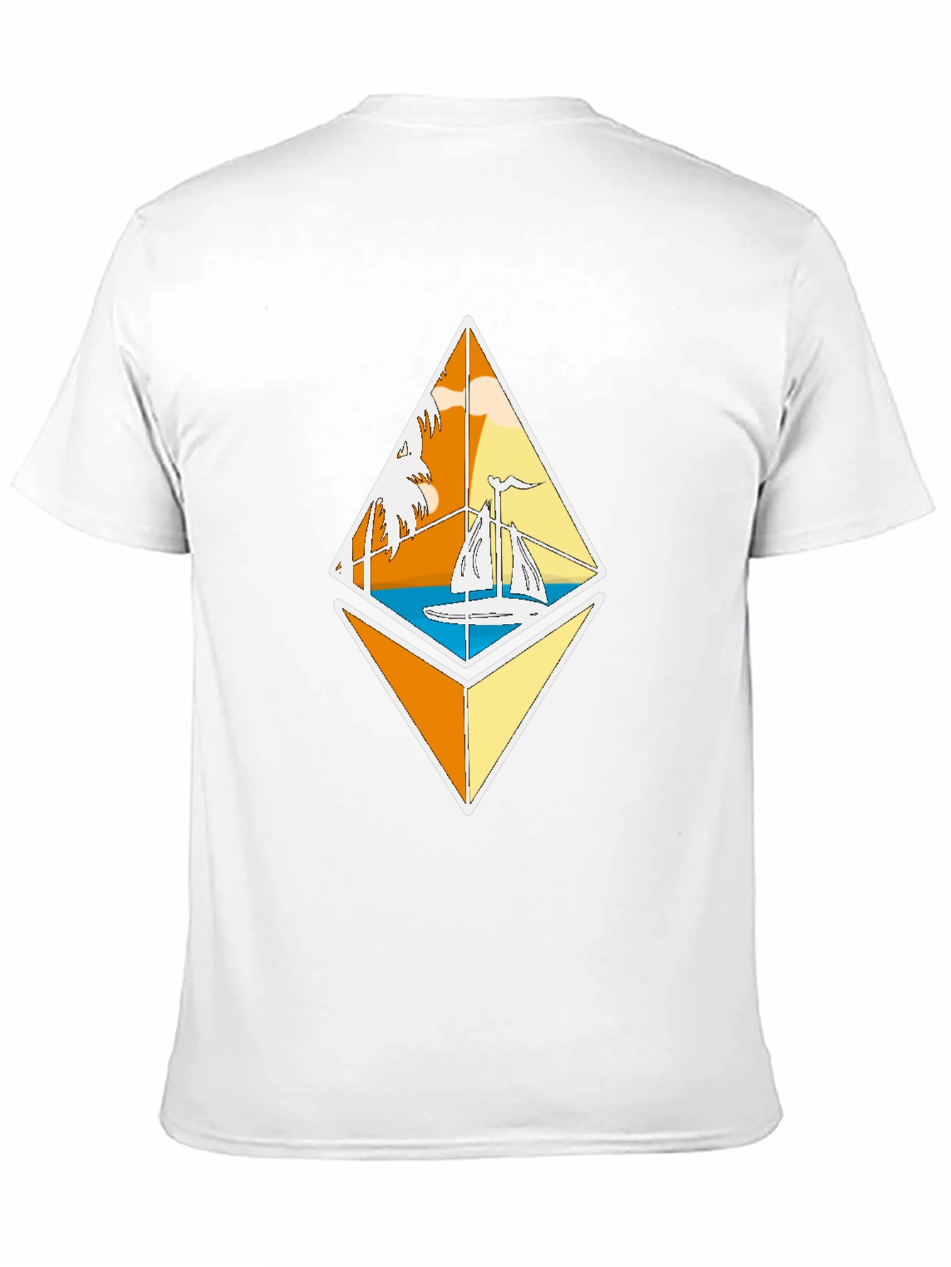 Ethereum Sailboat Tee - Crypto Beach Vibes