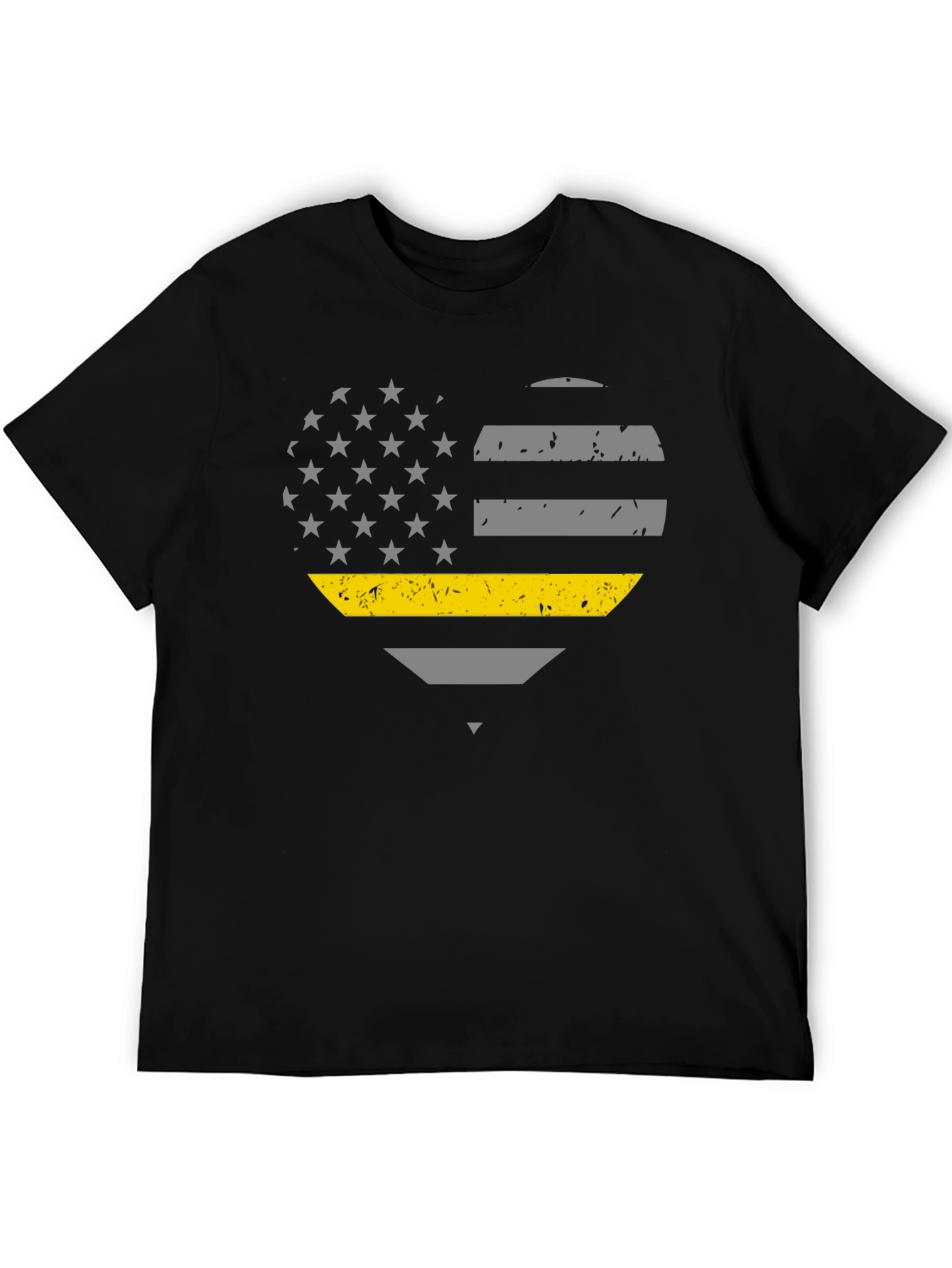 Thin Yellow Line Heart T-Shirt - Dispatcher Support